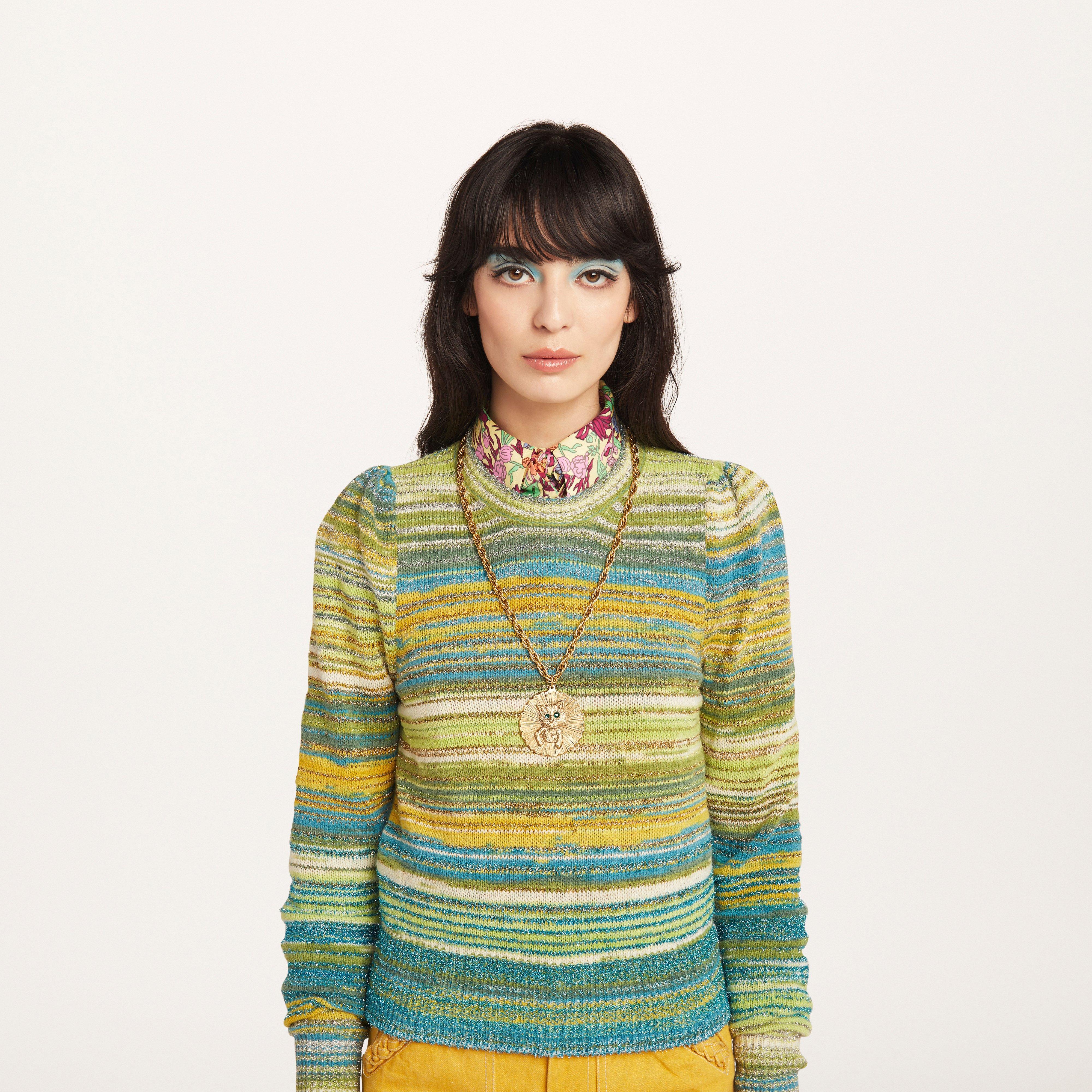 Cat Medallion Necklace--Alternate view