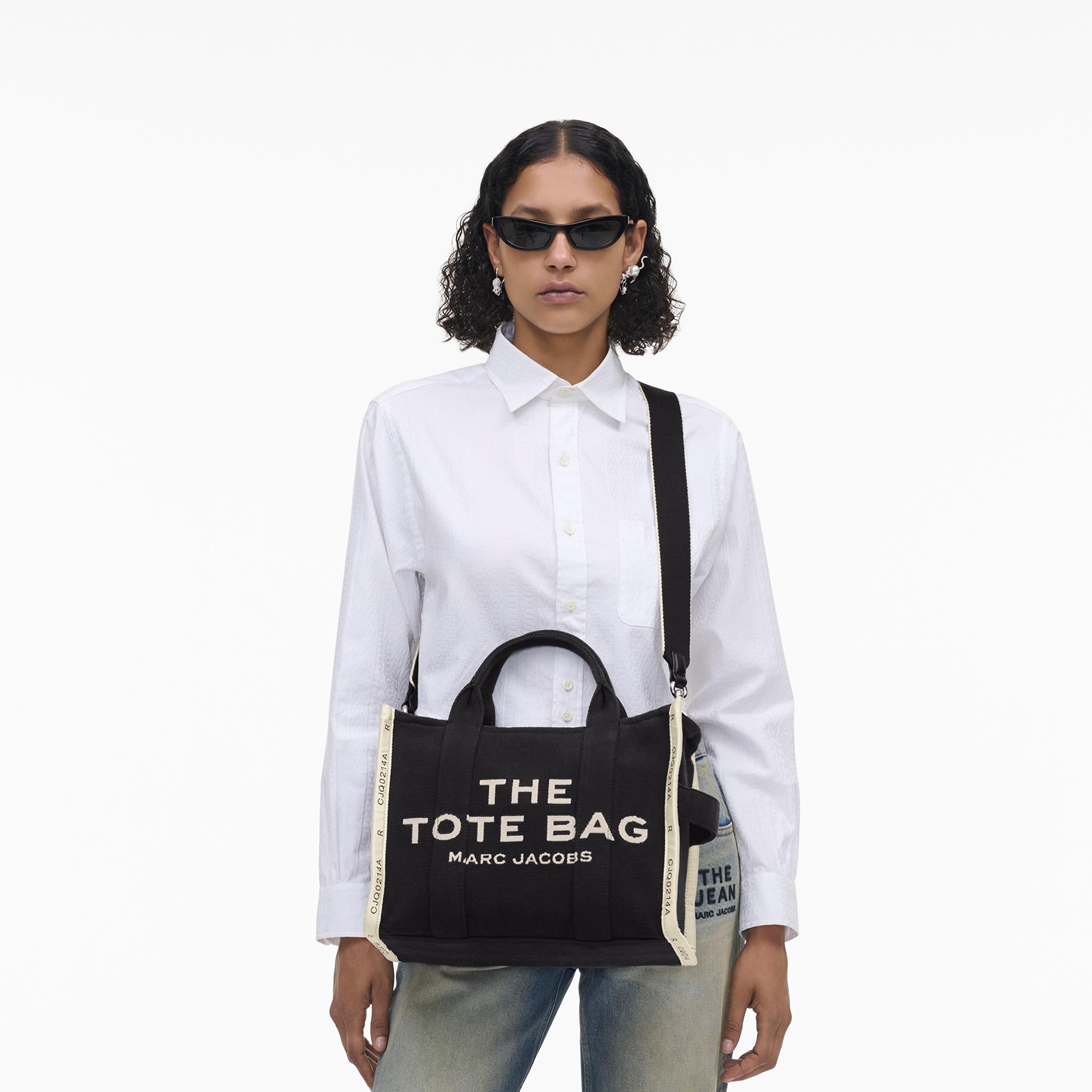 The Jacquard Medium Tote Bag - BLACK--Alternate view