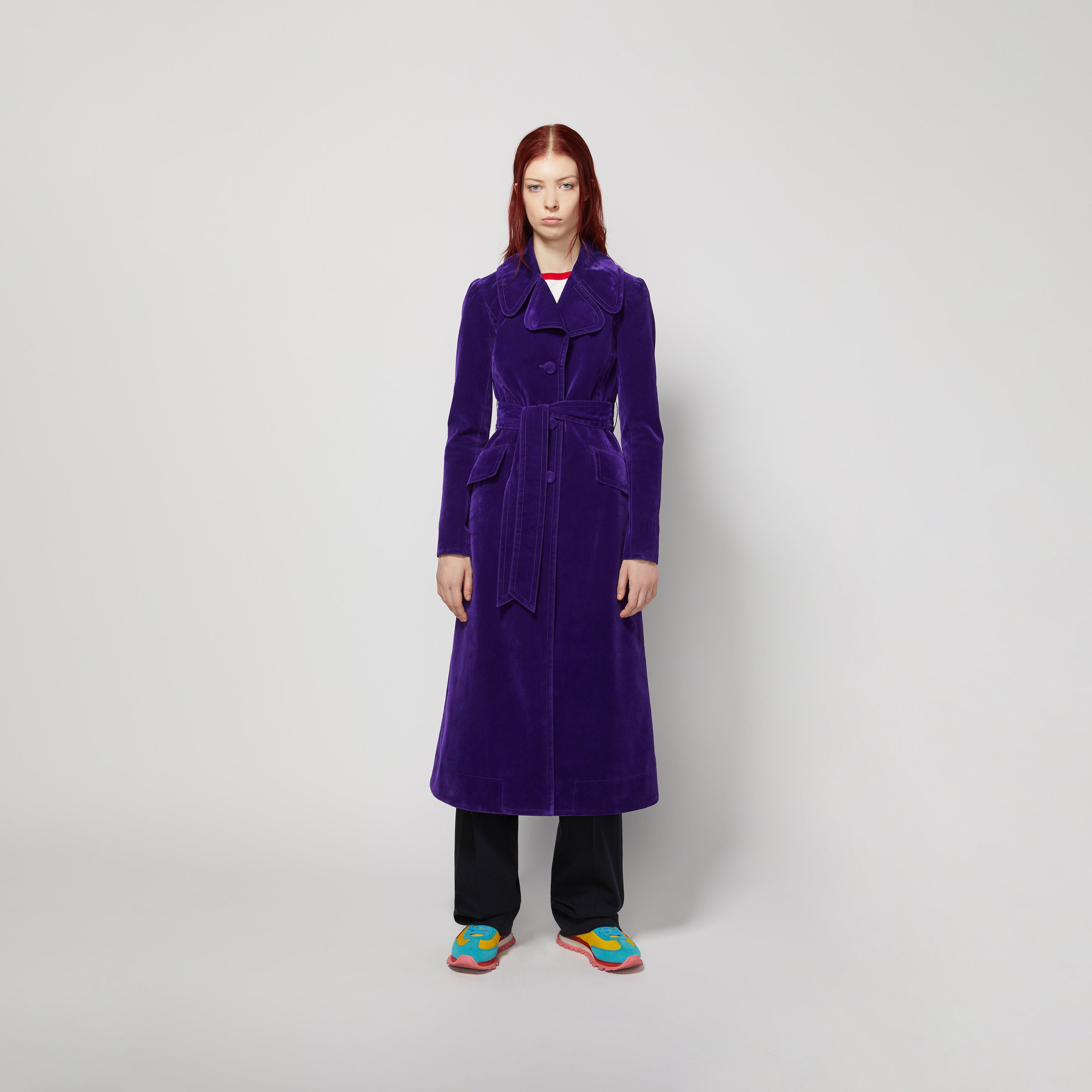 The Velveteen Fit and Flare Coat--Alternate view