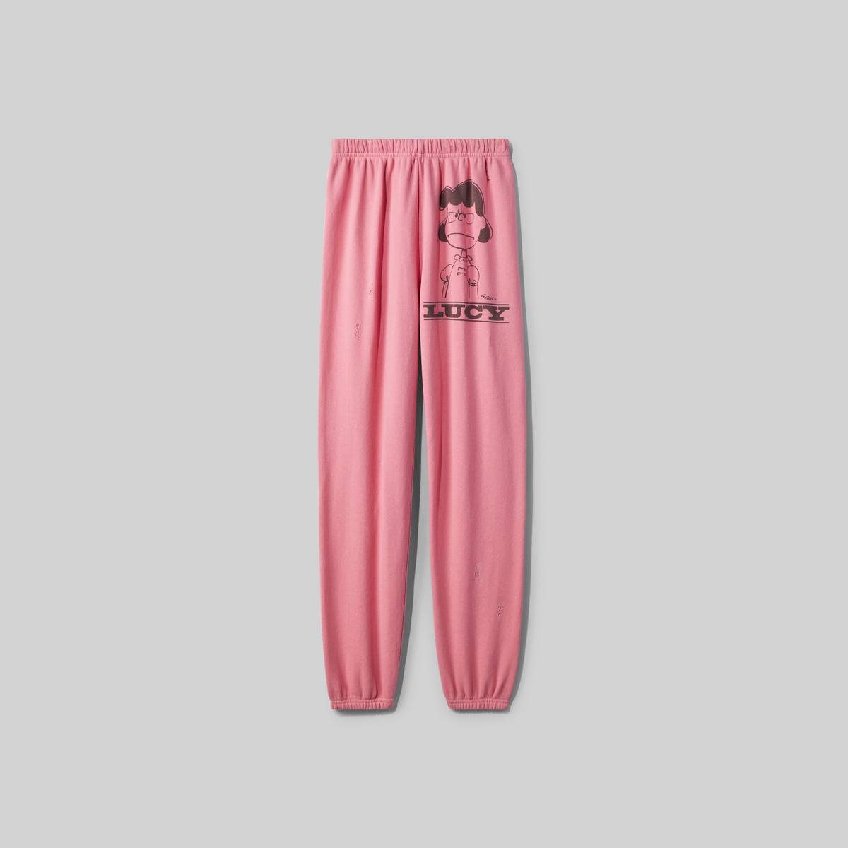 Image of MARC JACOBS Women's Peanuts X The Gym Pants With Lucy in Pink, Size XS