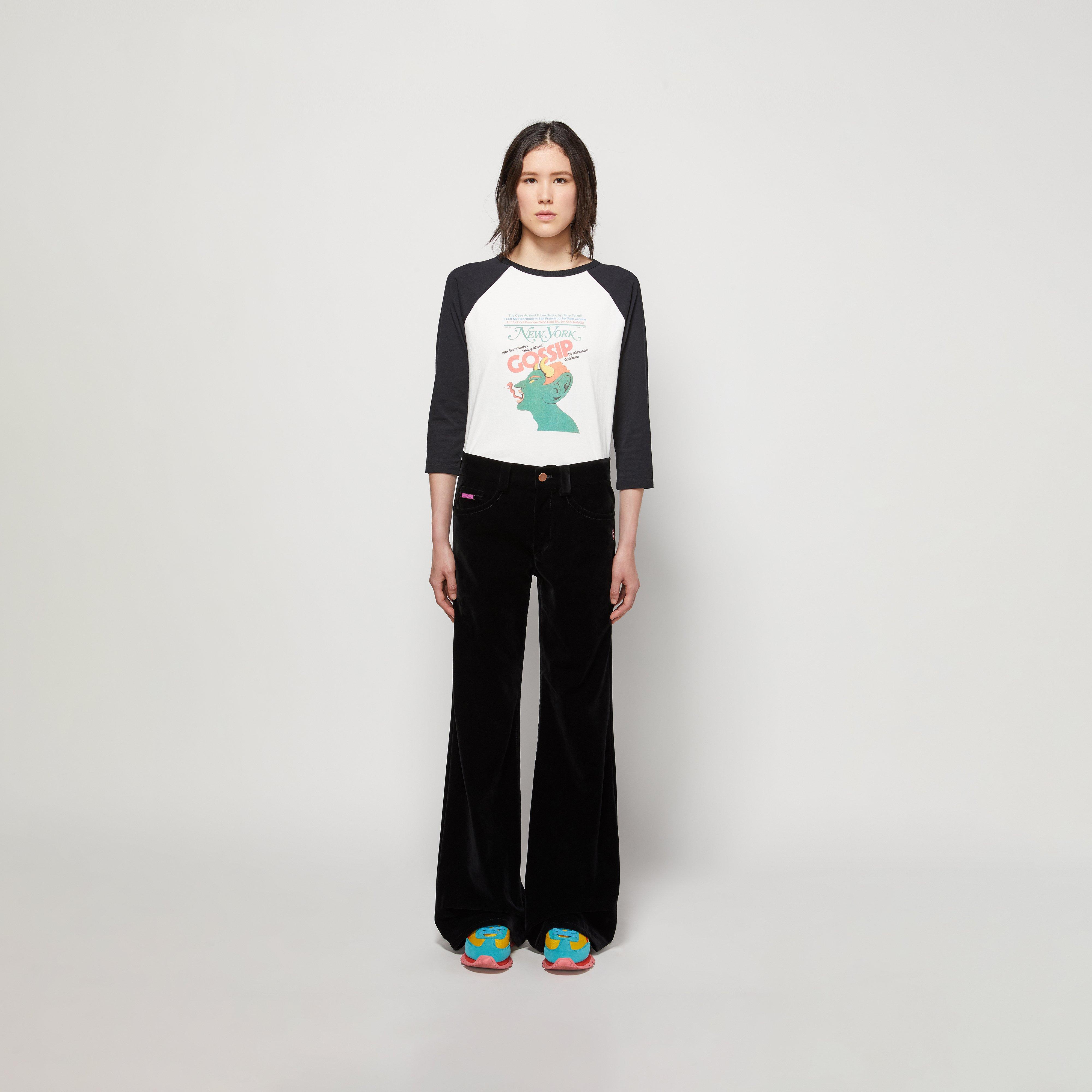 The Velveteen Flared Jean--Alternate view