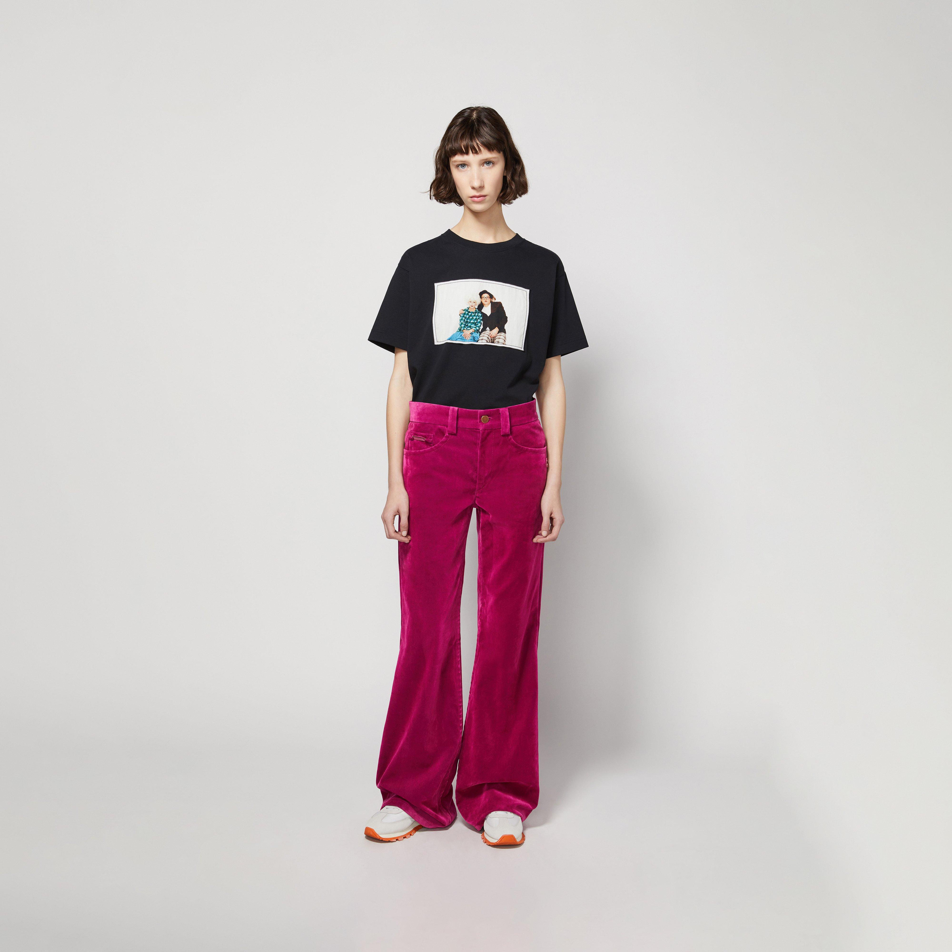 The Velveteen Flared Jean--Alternate view