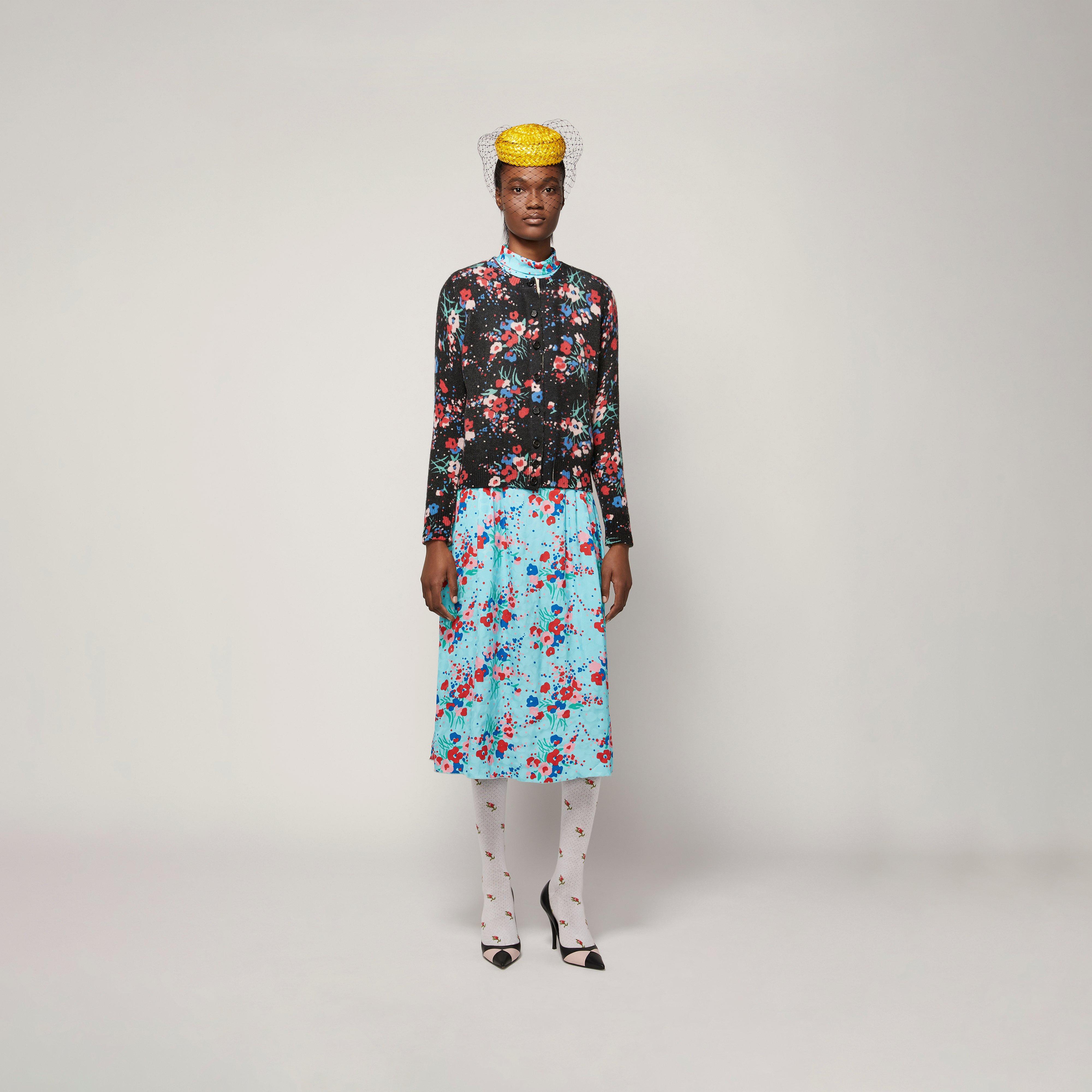 The Printed Cardigan--Alternate view