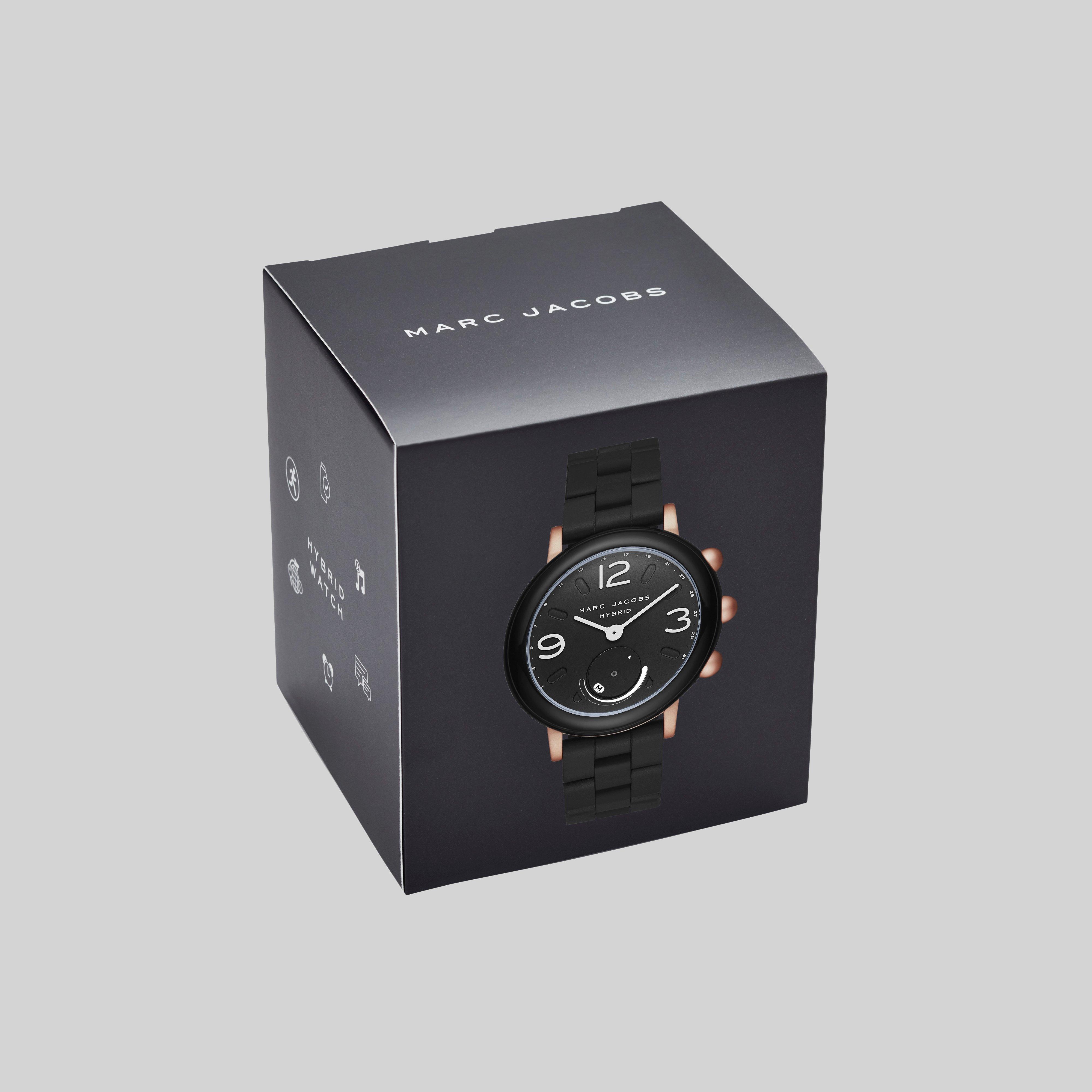 marc jacobs hybrid smartwatch riley black