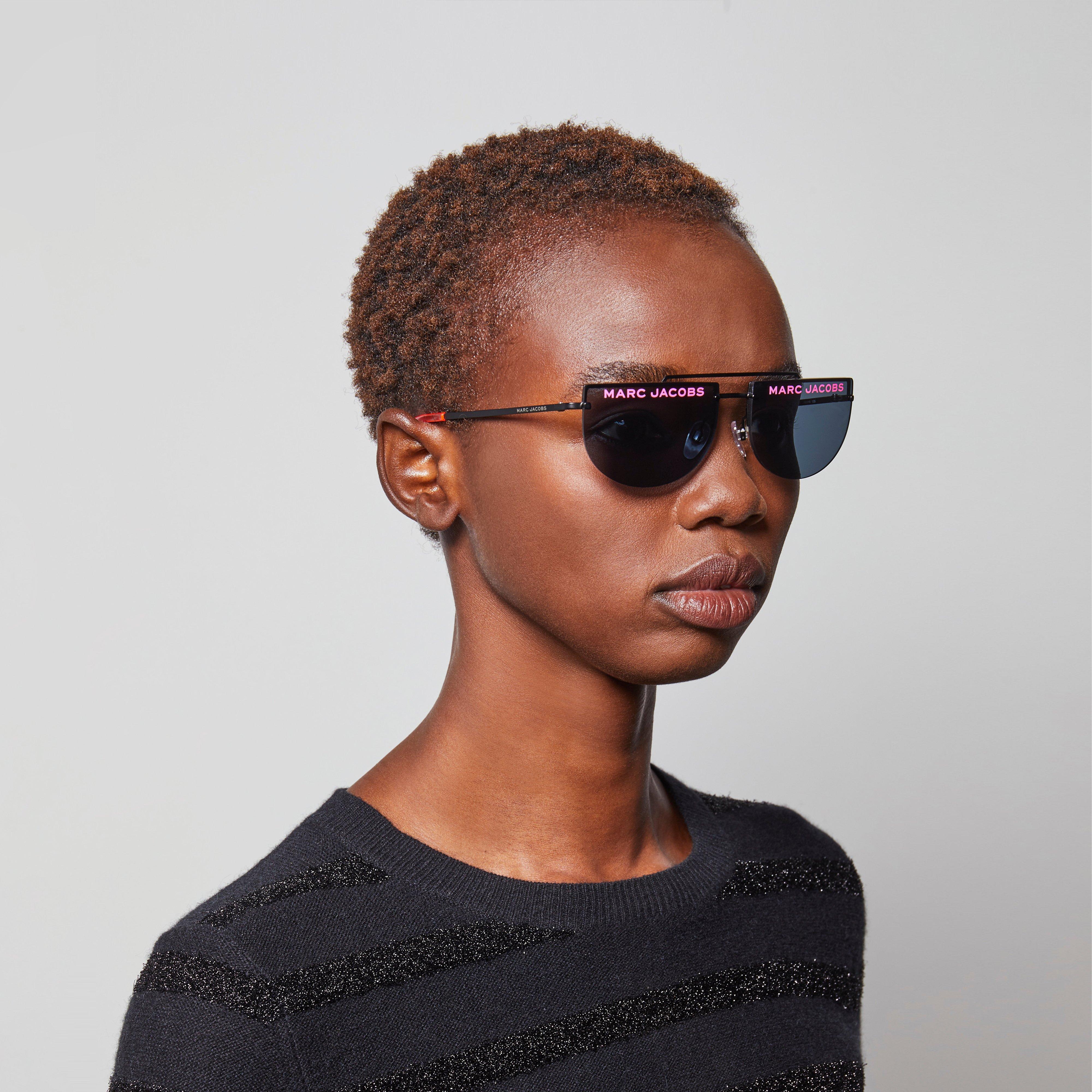 Rimless Logo Sunglasses