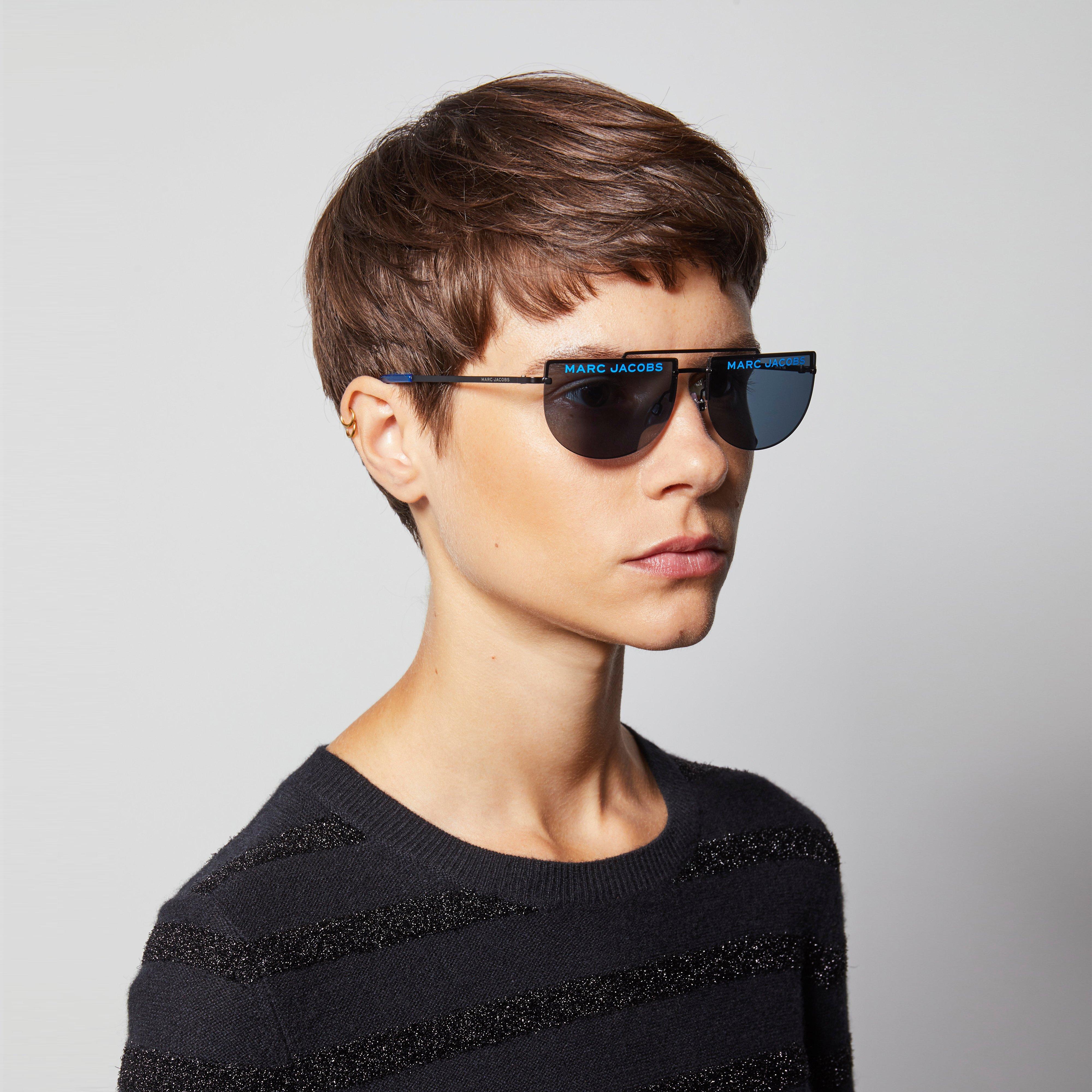 Rimless Logo Sunglasses