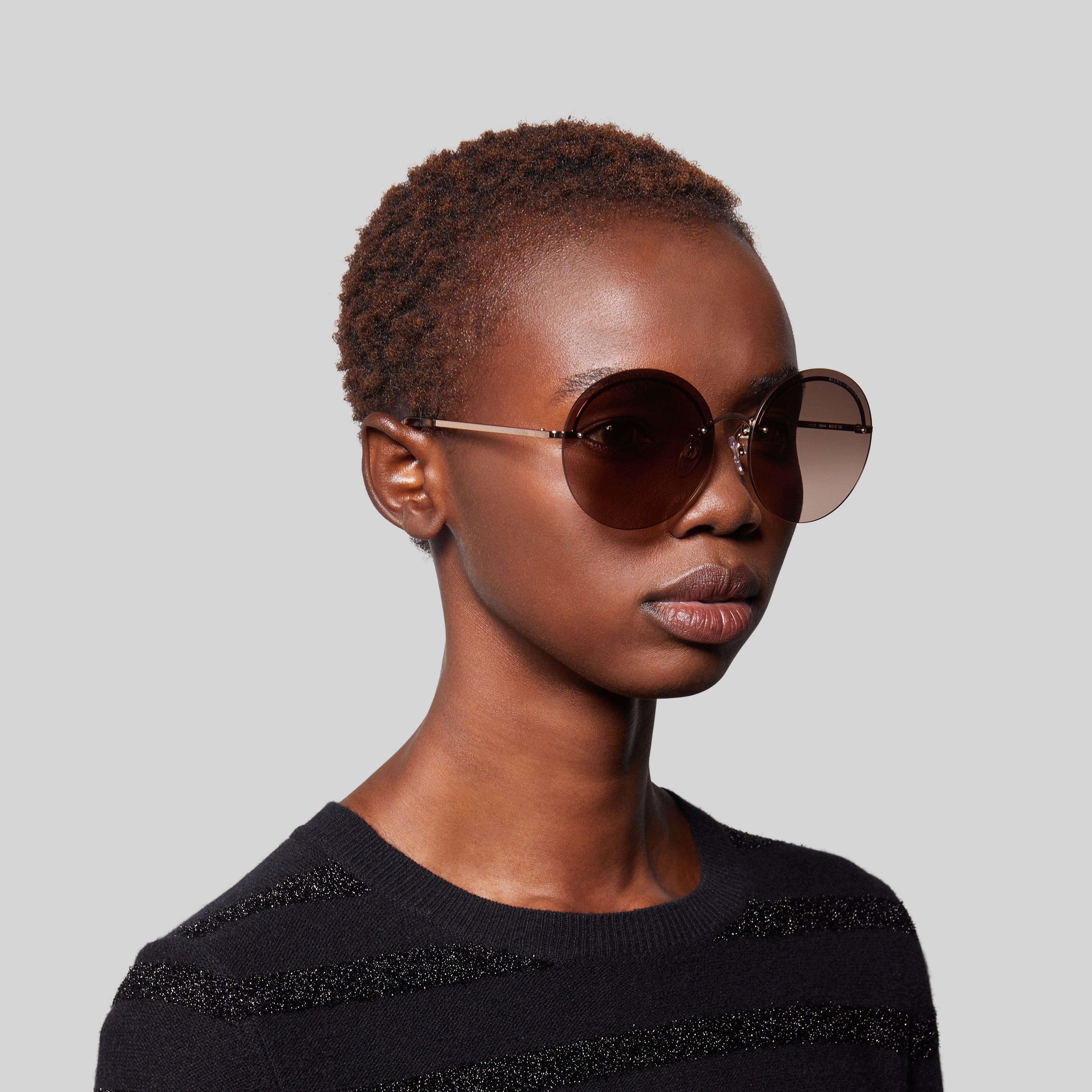 Rimless Boho Round Sunglasses