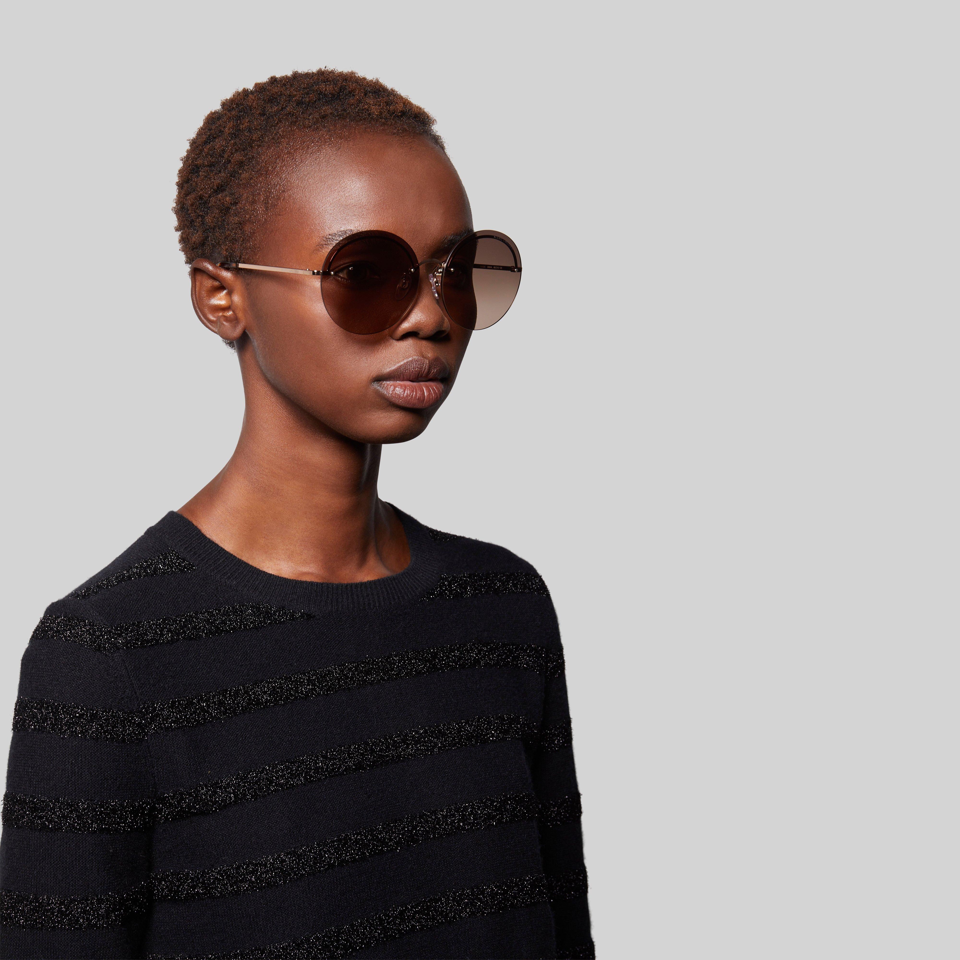 Rimless Boho Round Sunglasses