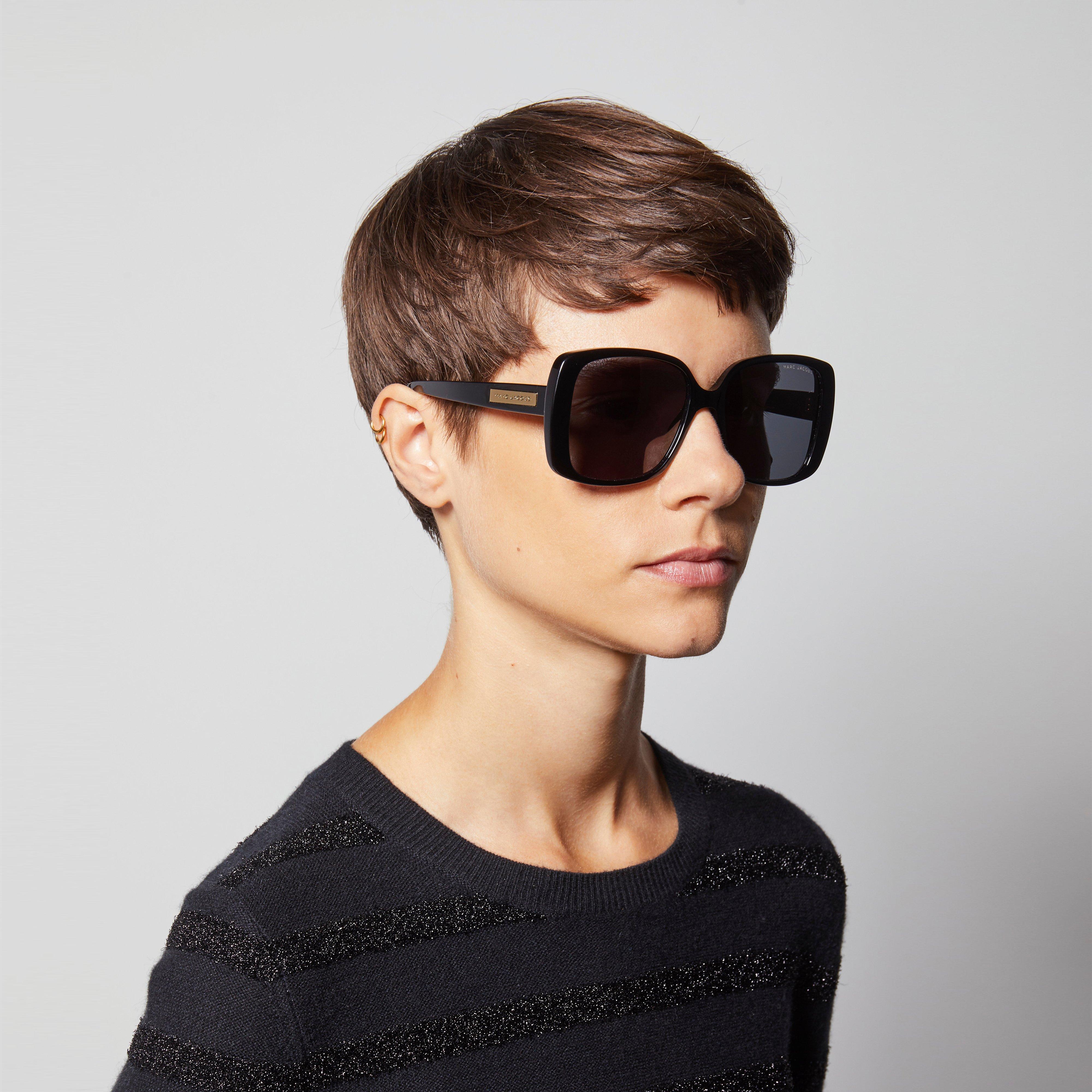 Signature Plaque Square Sunglasses