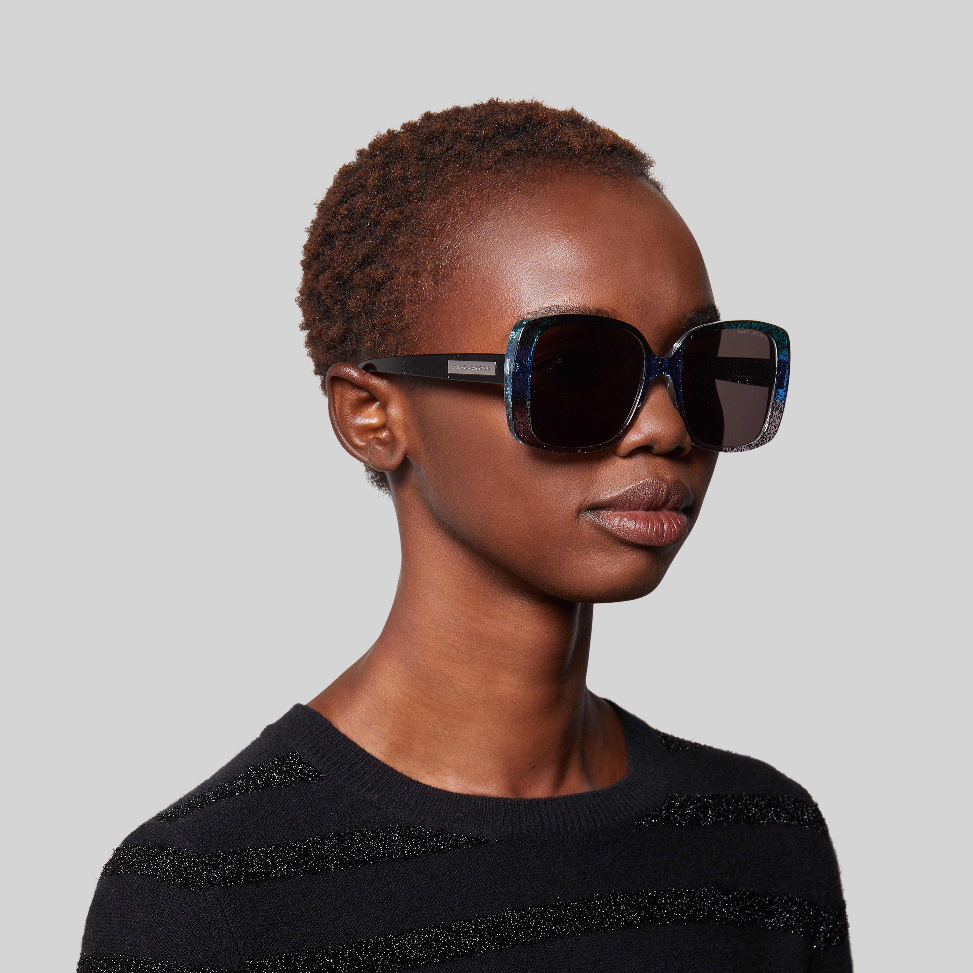 Signature Plaque Square Sunglasses