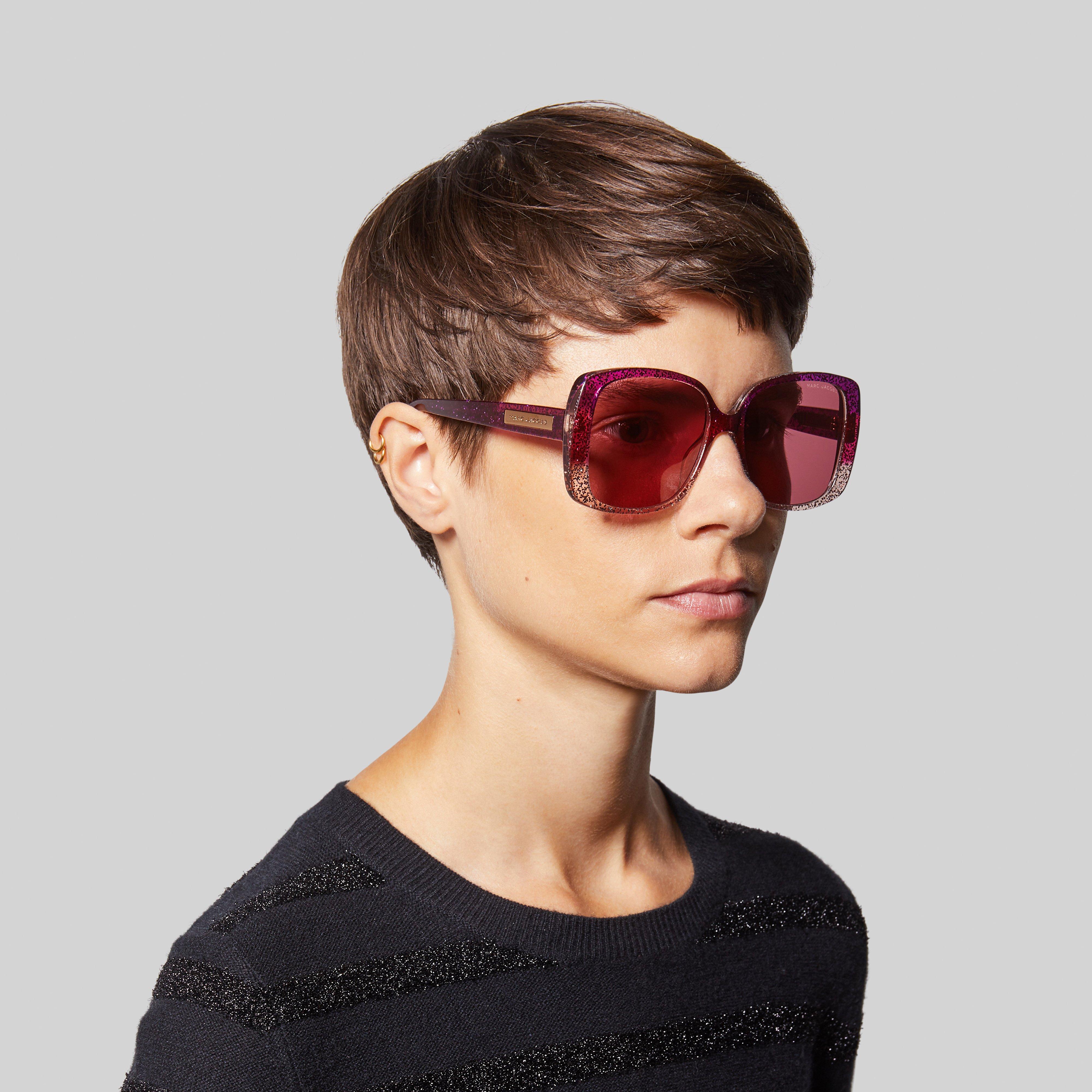 Signature Plaque Square Sunglasses