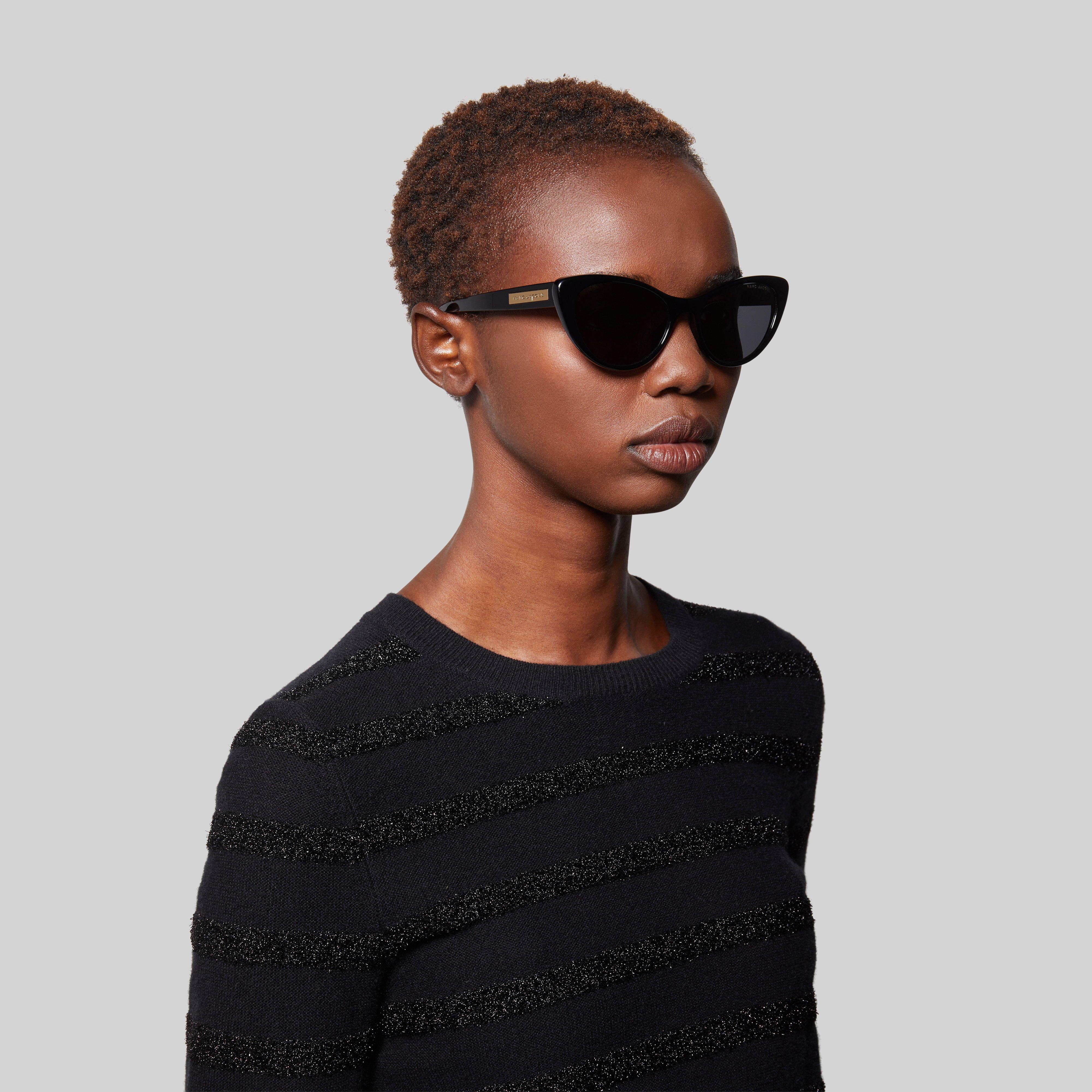 Signature Plaque Cateye Sunglasses