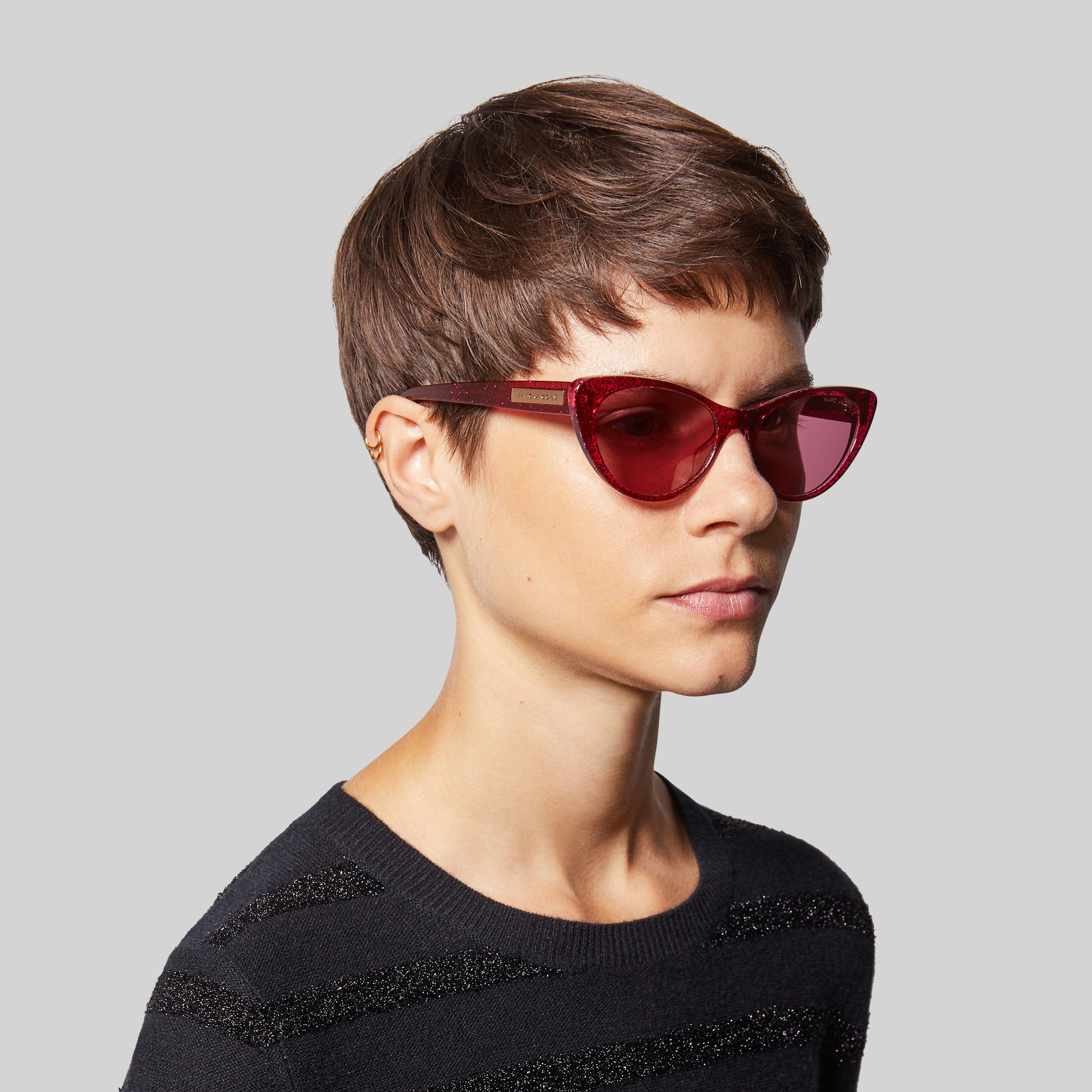 Signature Plaque Cateye Sunglasses