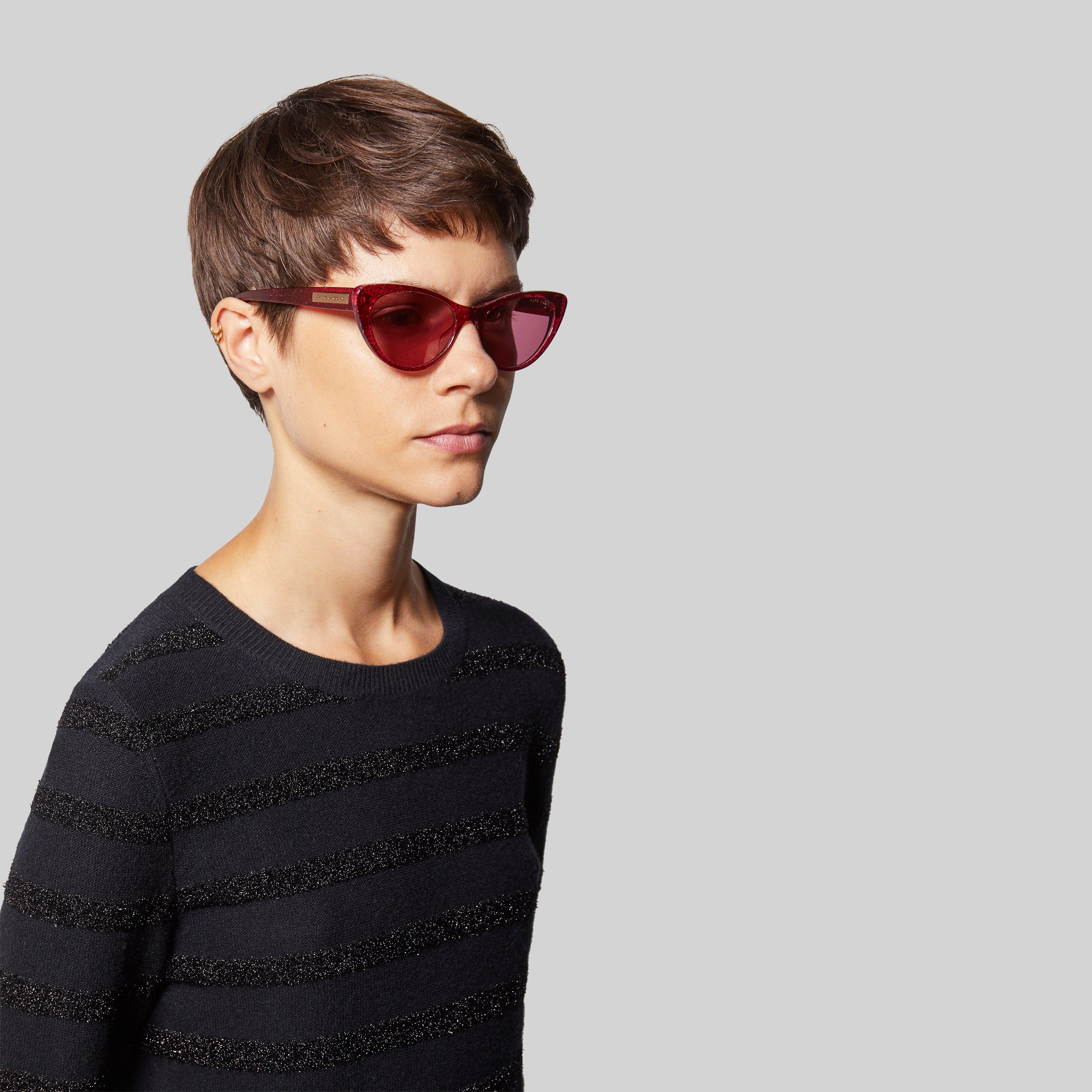 Signature Plaque Cateye Sunglasses