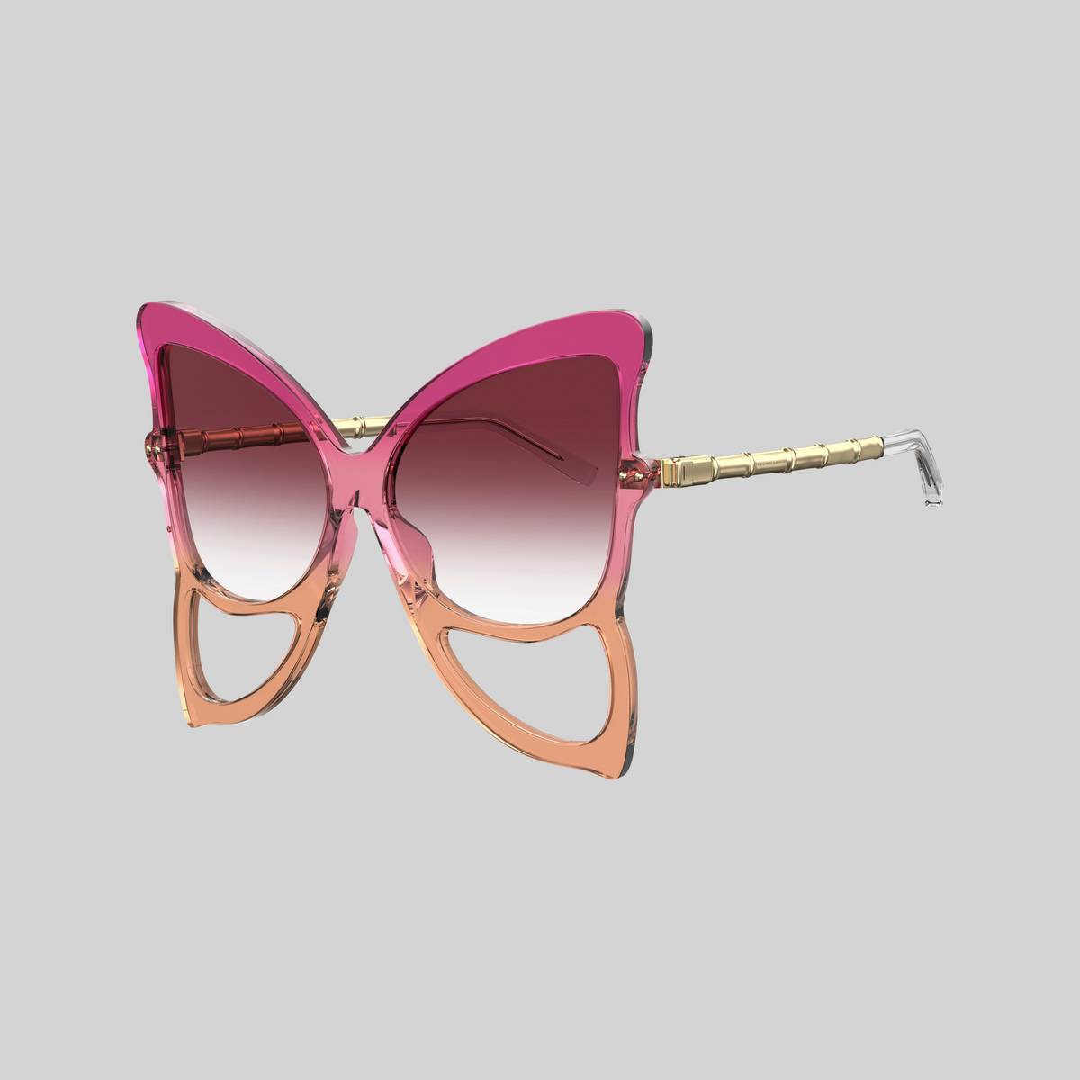 Image of MARC JACOBS Women's The Butterfly Sunglasses in Cherry/Orange