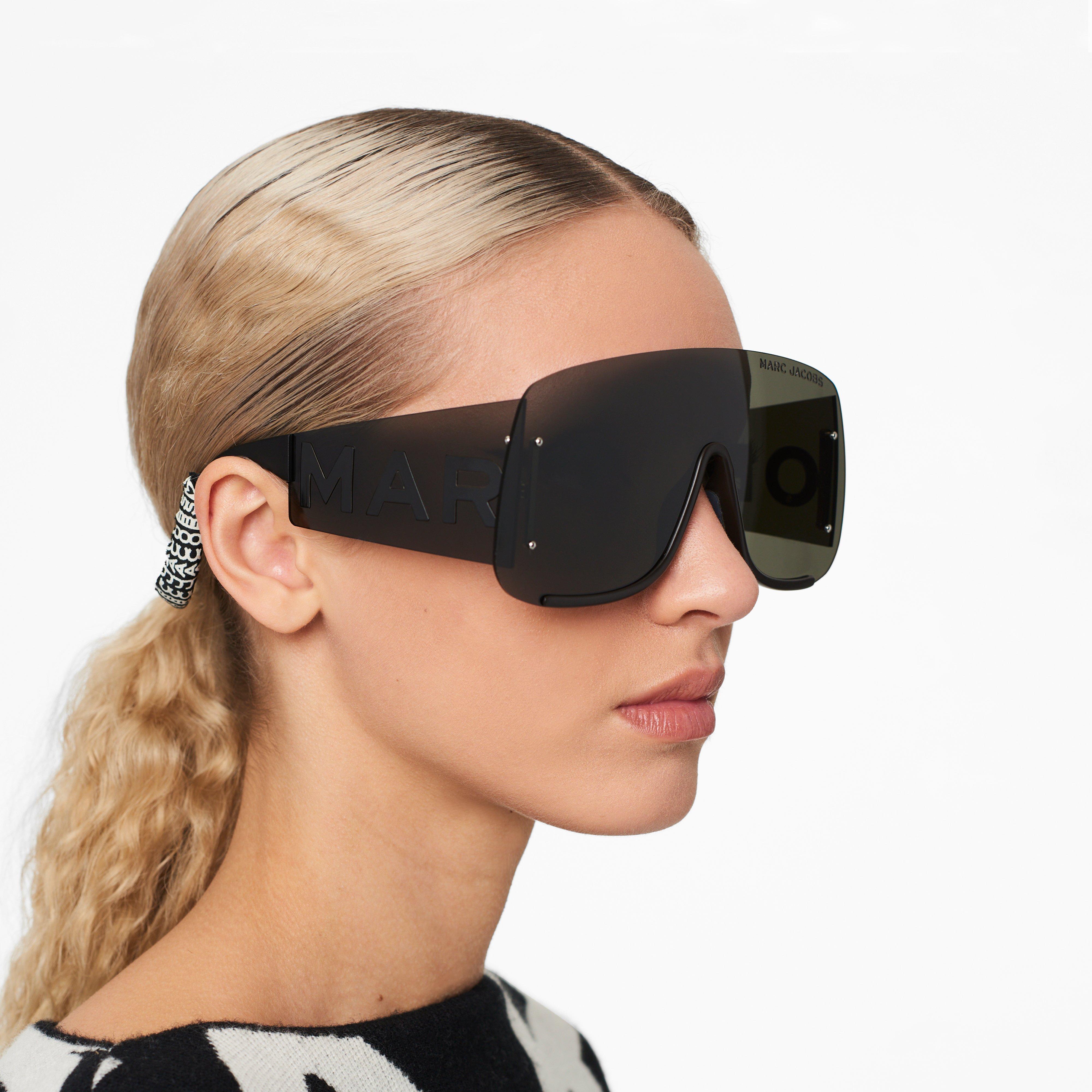 RUNWAY MONOGRAM SHIELD - BLACK--Alternate view