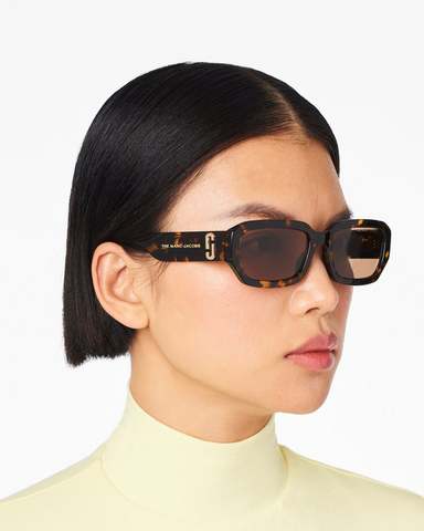 Accessories Sunglasses Round Sunglasses Marc Jacobs Round Sunglasses bronze-colored-nude themed print casual look 