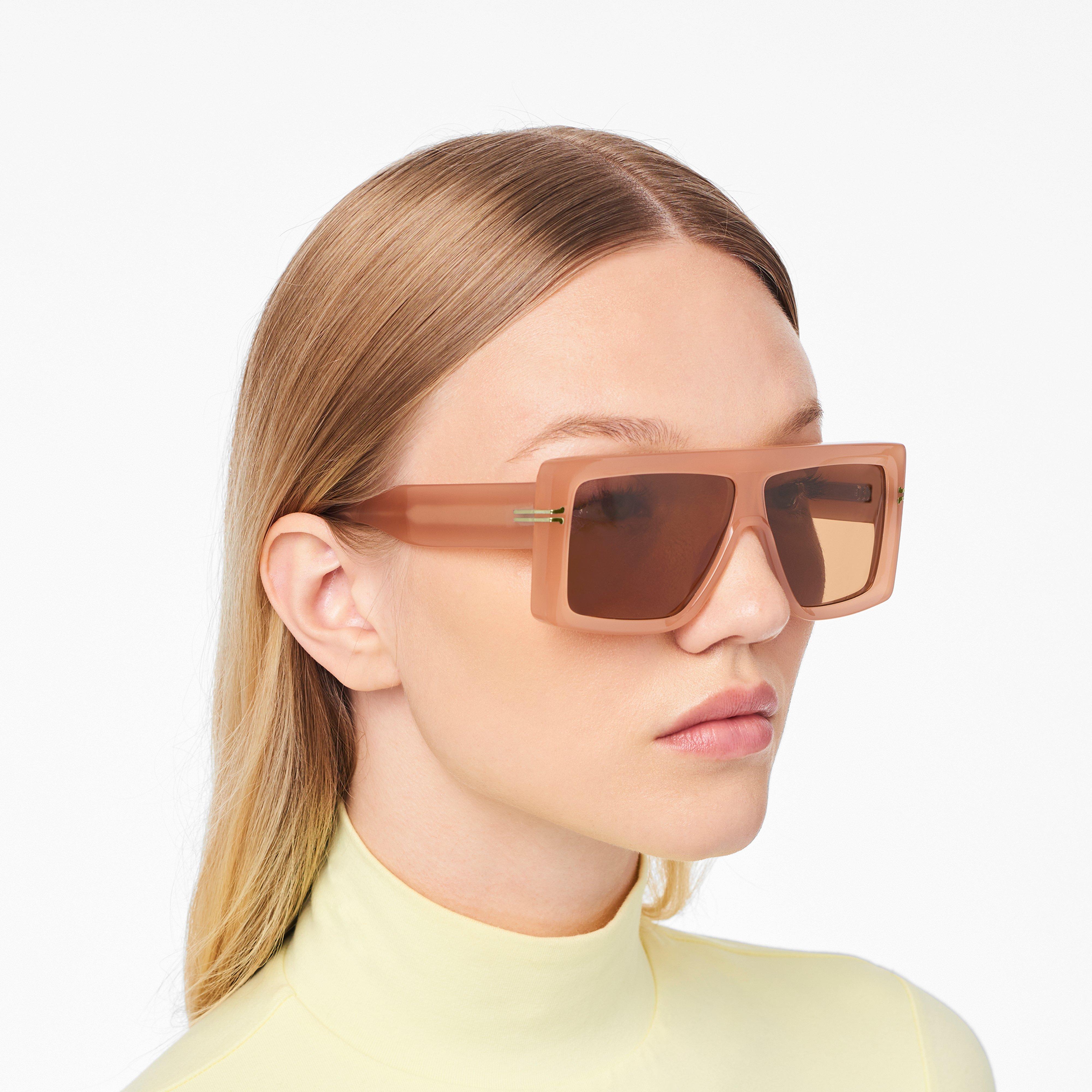 Icon Rectangular Sunglasses - NUDE--Alternate view