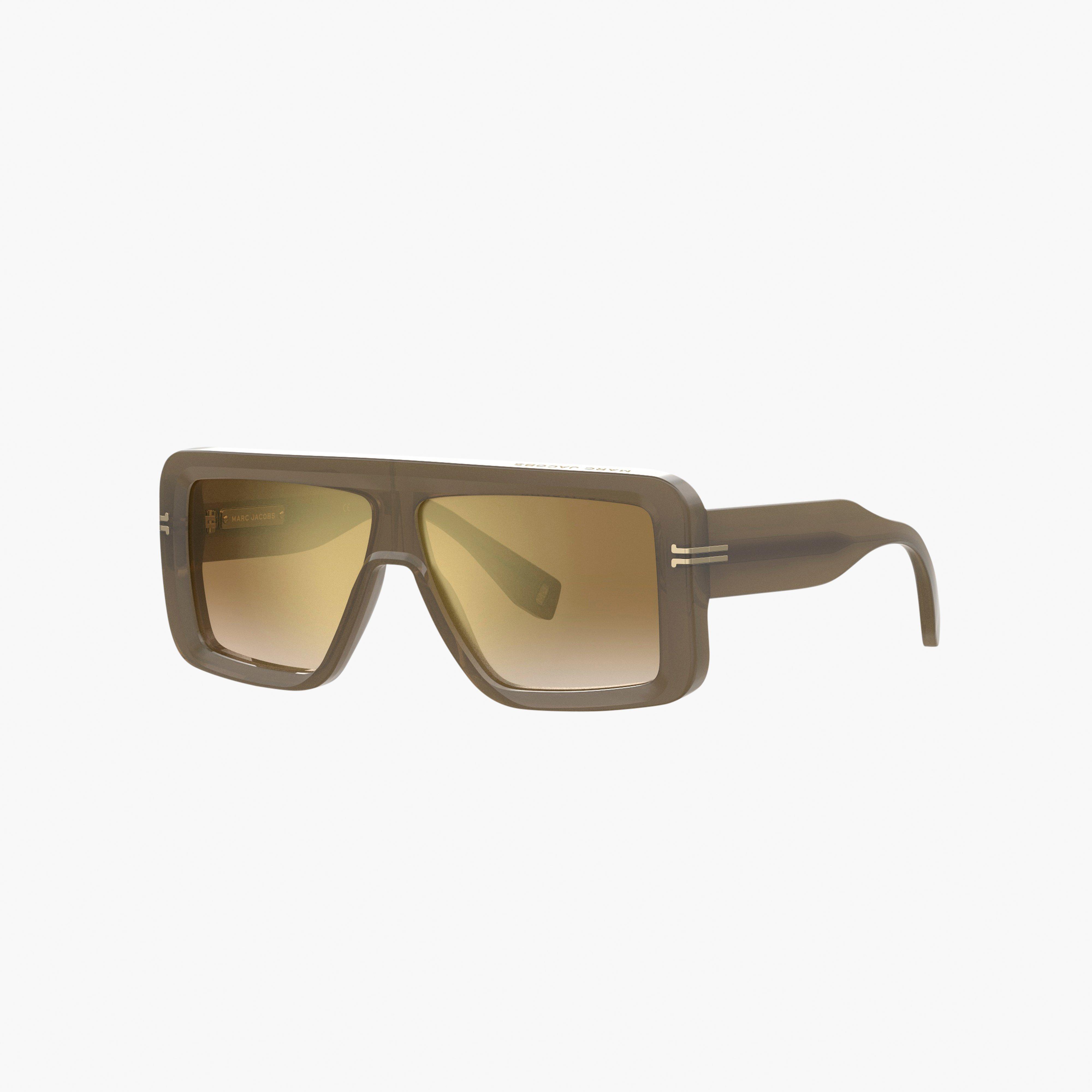 Icon Rectangular Sunglasses - OLIVE