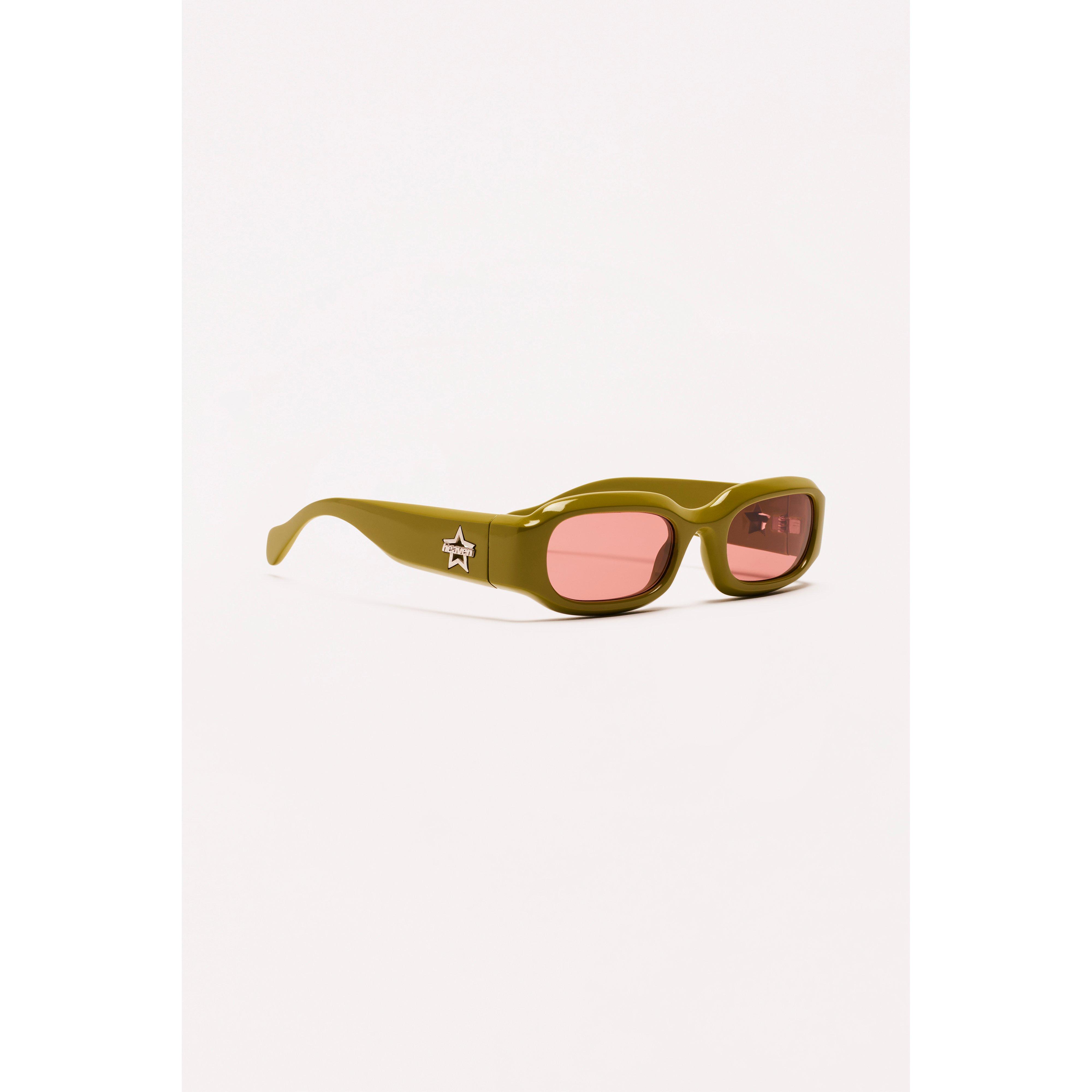 HEAVEN RECTANGULAR SUNGLASSES - GREEN