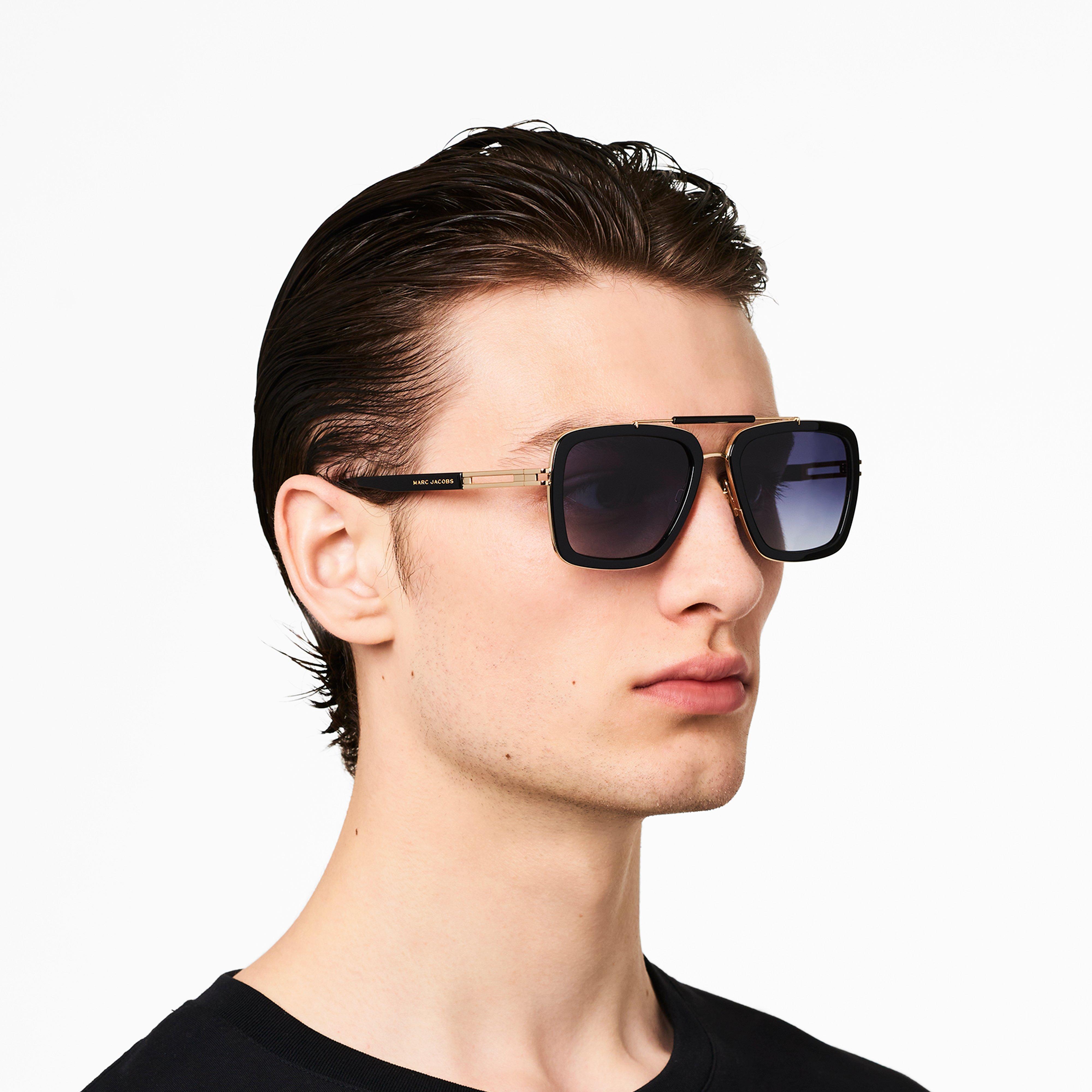 Icon Square Pilot Sunglasses - BLACK--Alternate view