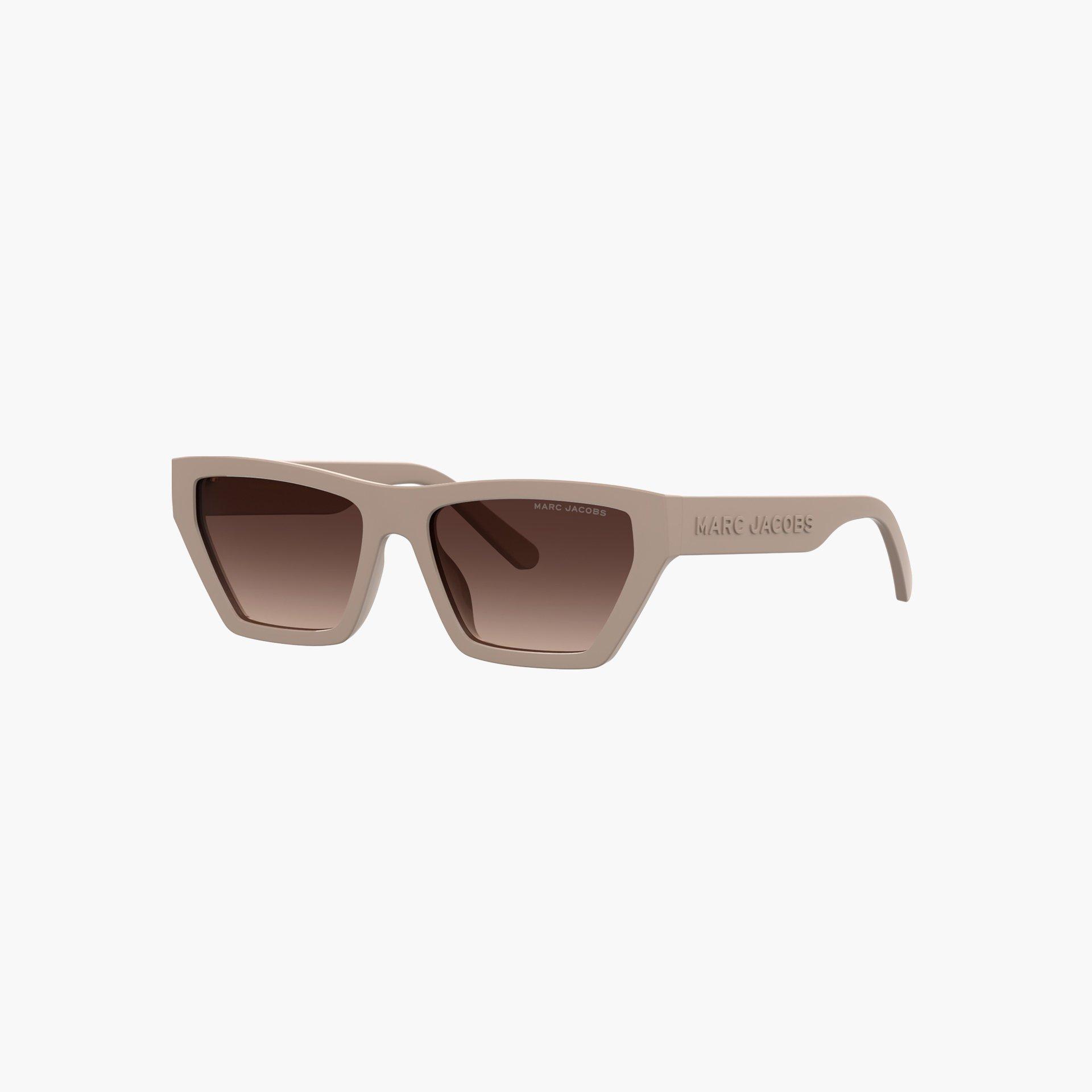 Cat Eye Sunglasses - BEIGE