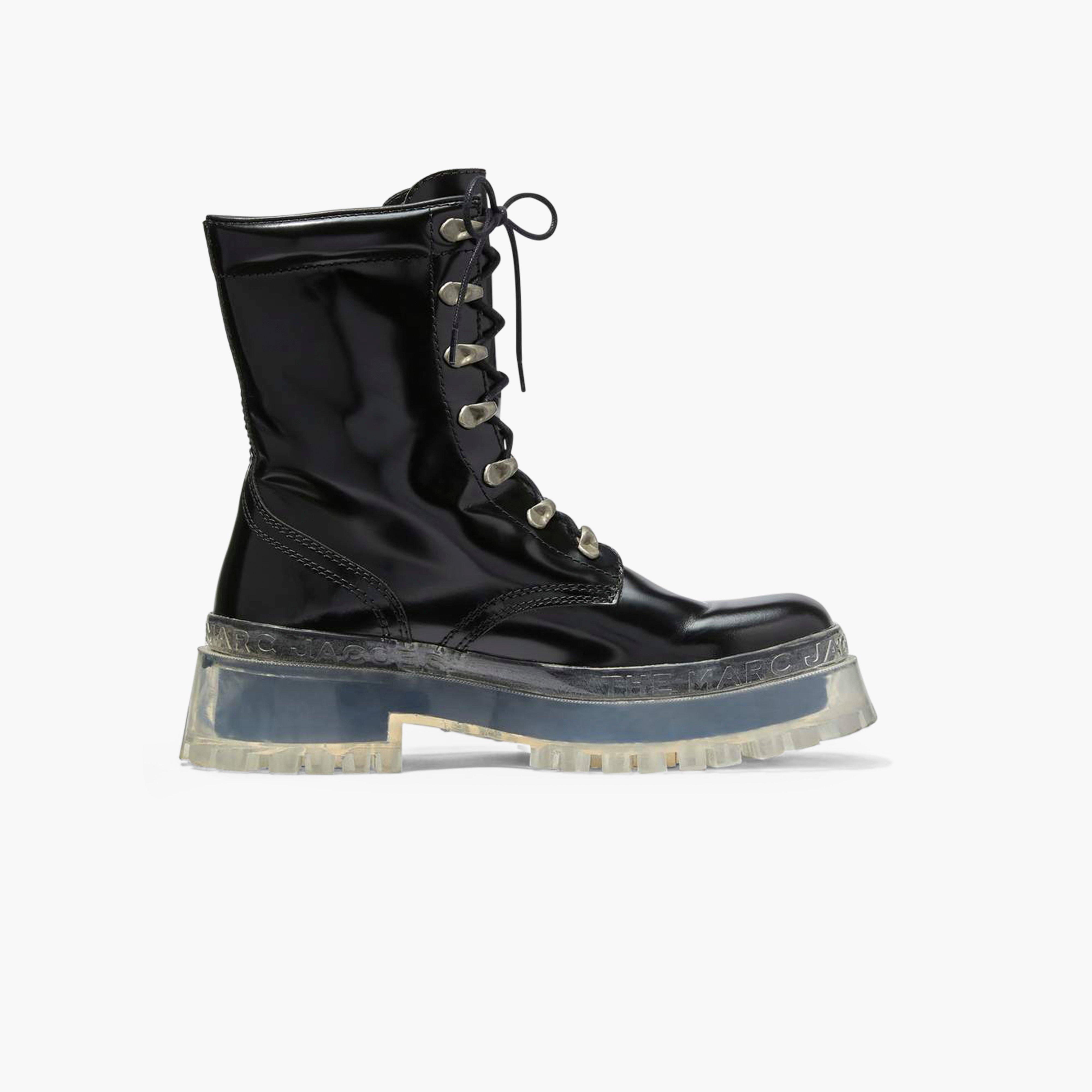 marc jacobs black platform boots