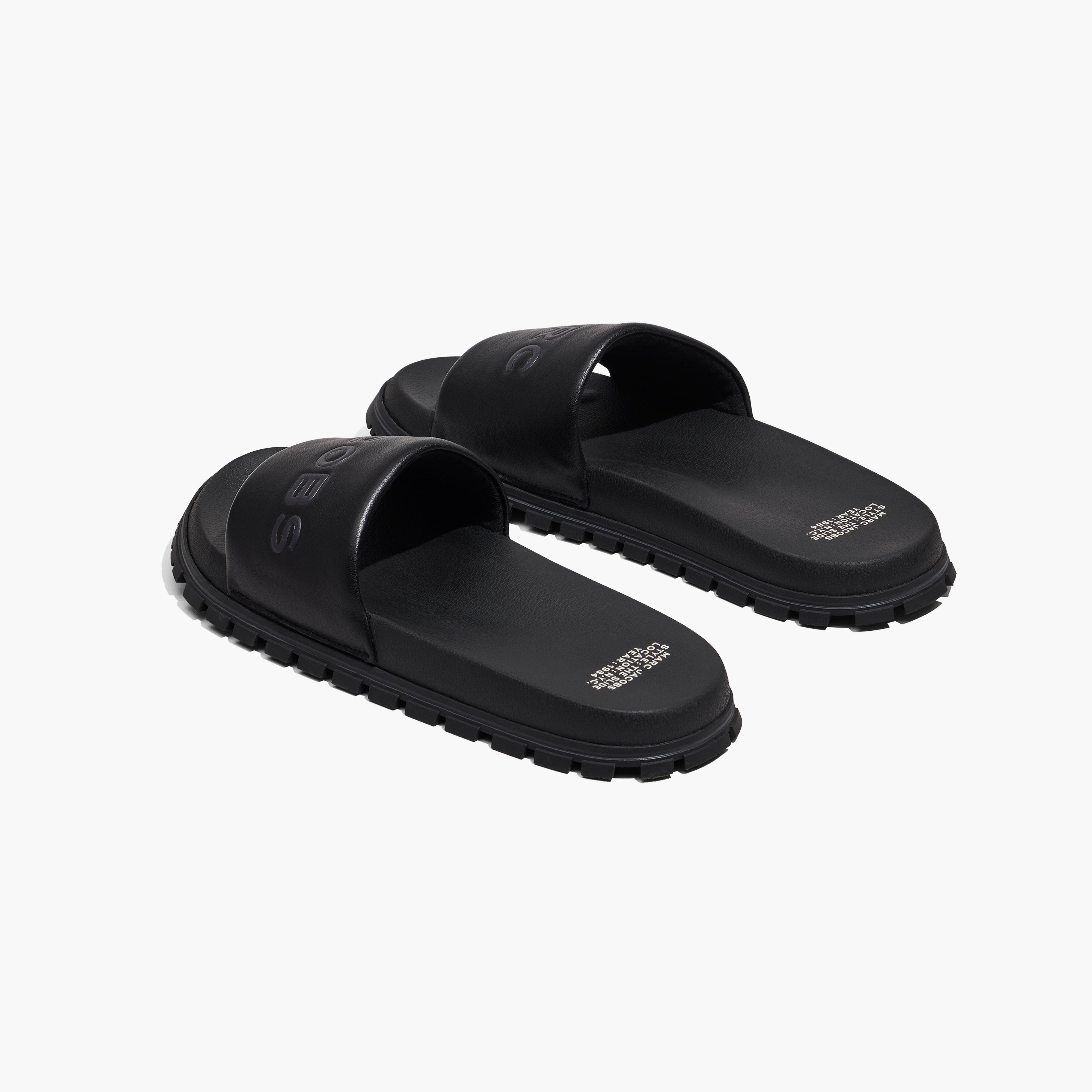 marc jacobs logo sport slide sandal