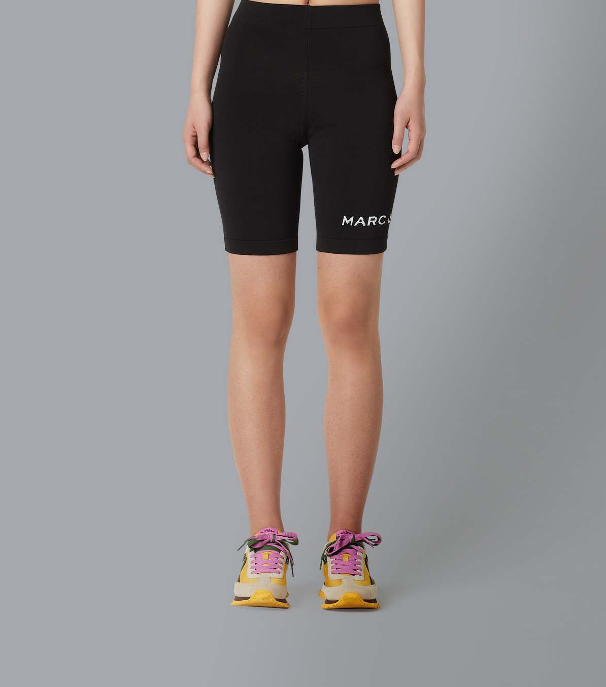 Womens Clothing Shorts Mini shorts Marc Jacobs Intarsia-logo Cycling Shorts in Orange 