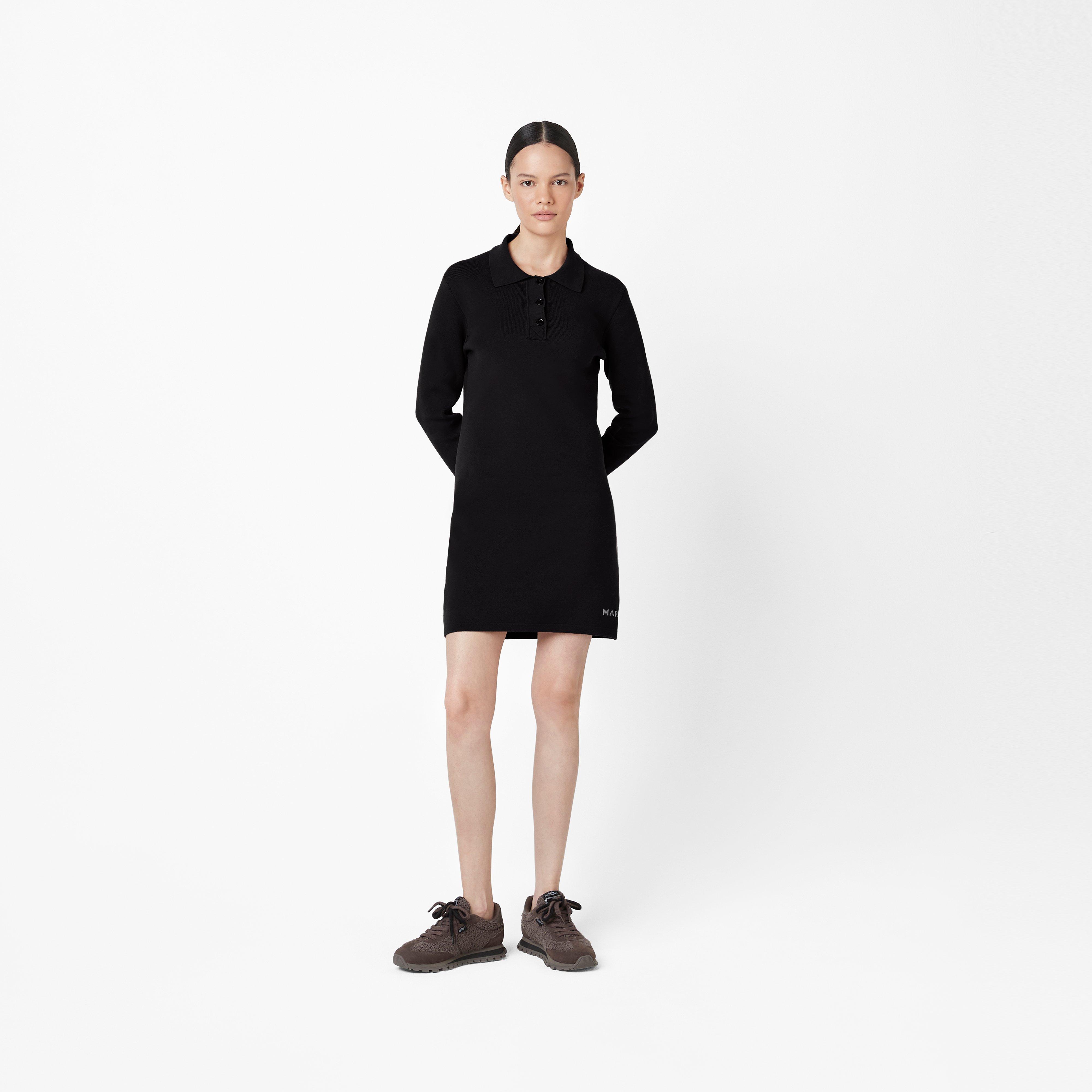 The 3/4 Tennis Dress - BLACK--Alternate view