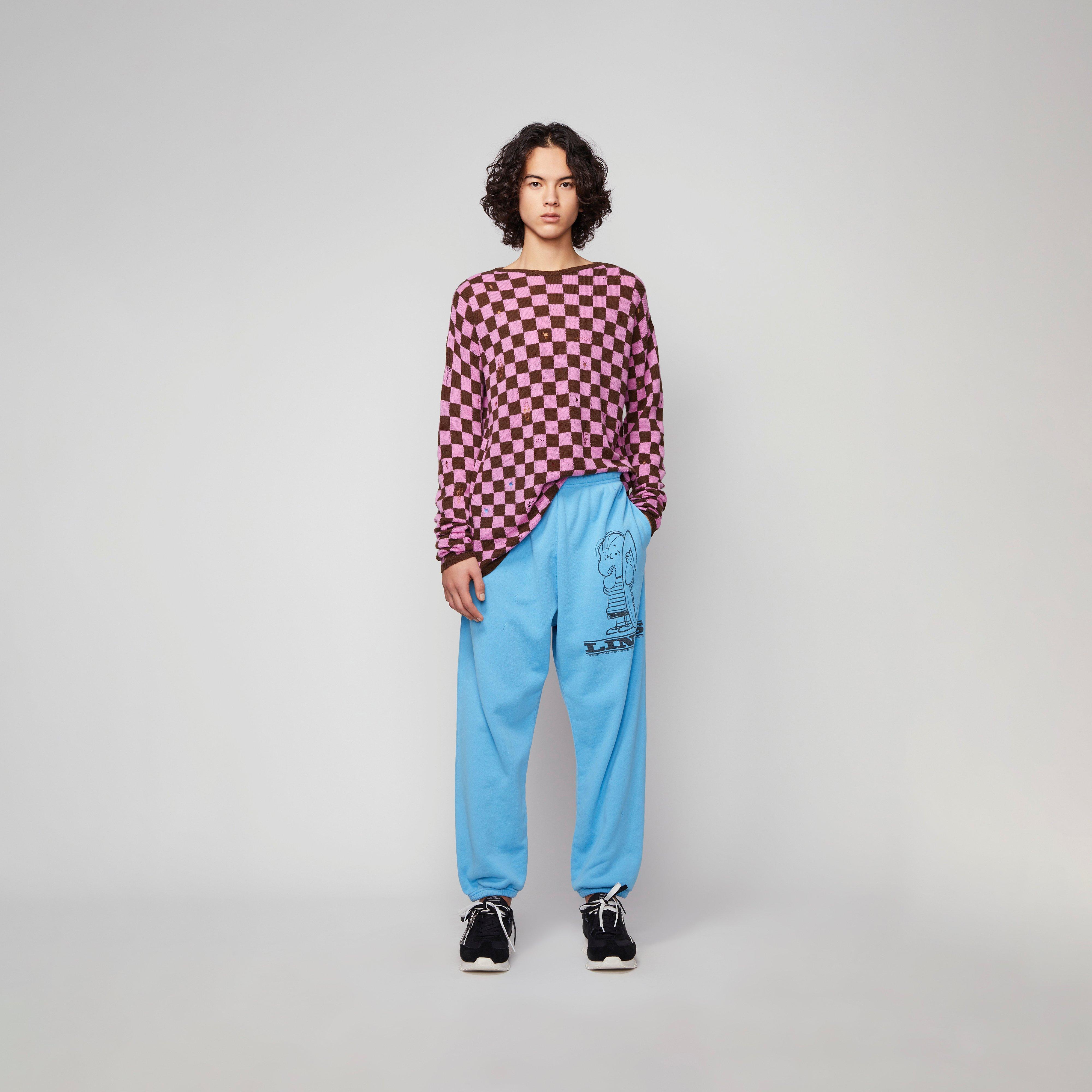 The Men's Checkered Sweater--Alternate view