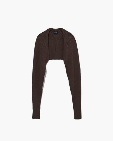 Marc by Marc jacobs The Ribbed Bolero Cardigan,BROWN