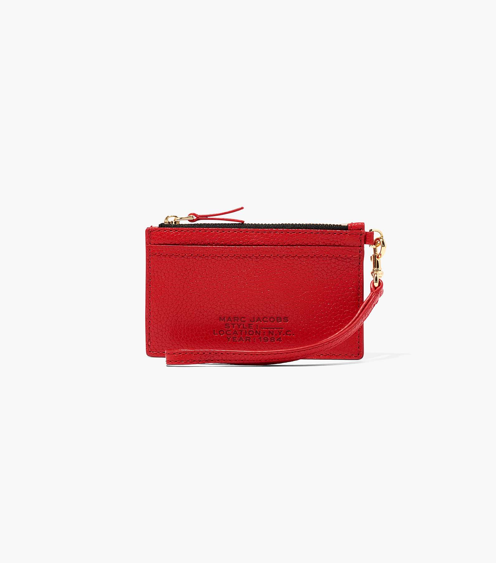 The Leather Top Zip Wristlet(View All Wallets)