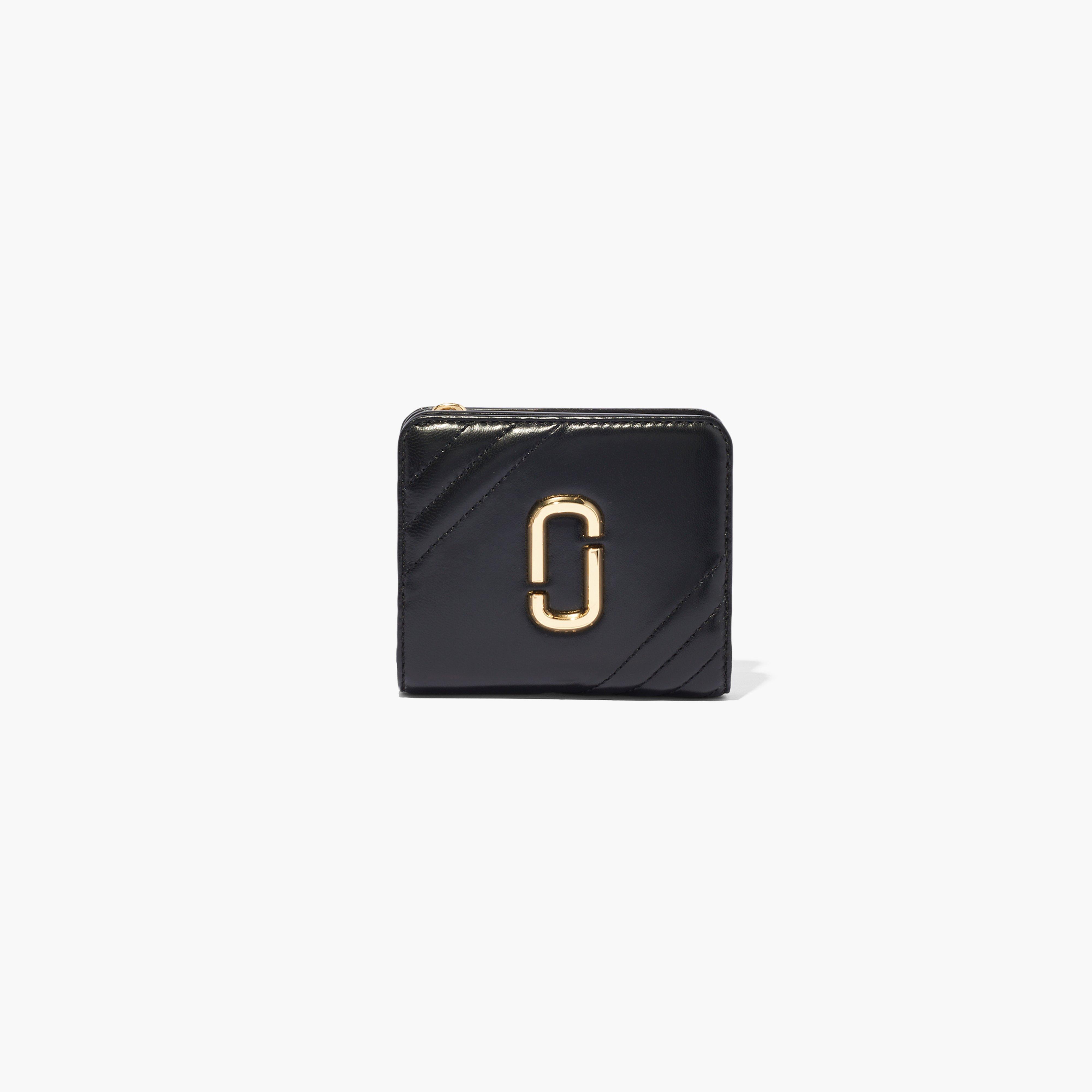 The Glam Shot Mini Compact Wallet - BLACK