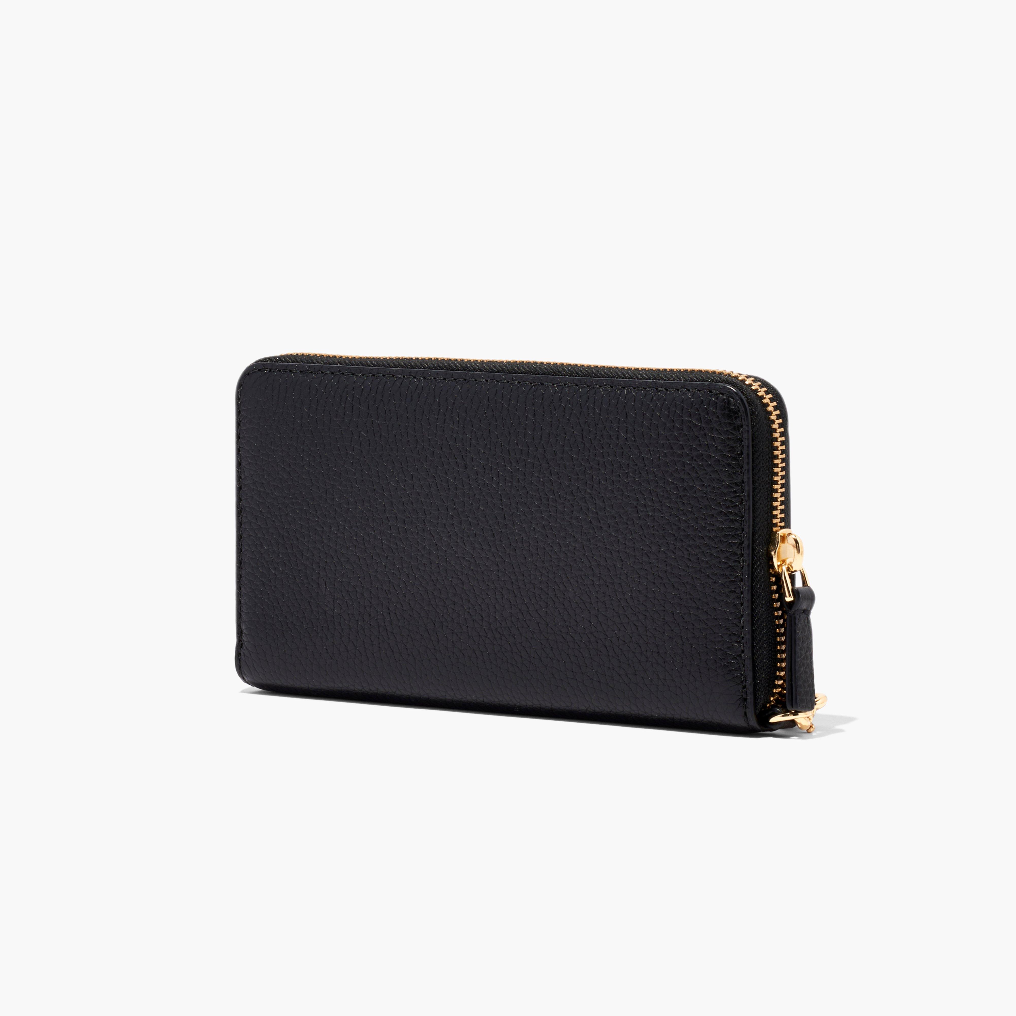 The Leather Continental Wallet - BLACK--Alternate view