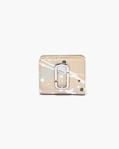 마크 제이콥스 지갑 Marc Jacobs The Splatter Mini Compact Wallet,BROWN RICE MULTI