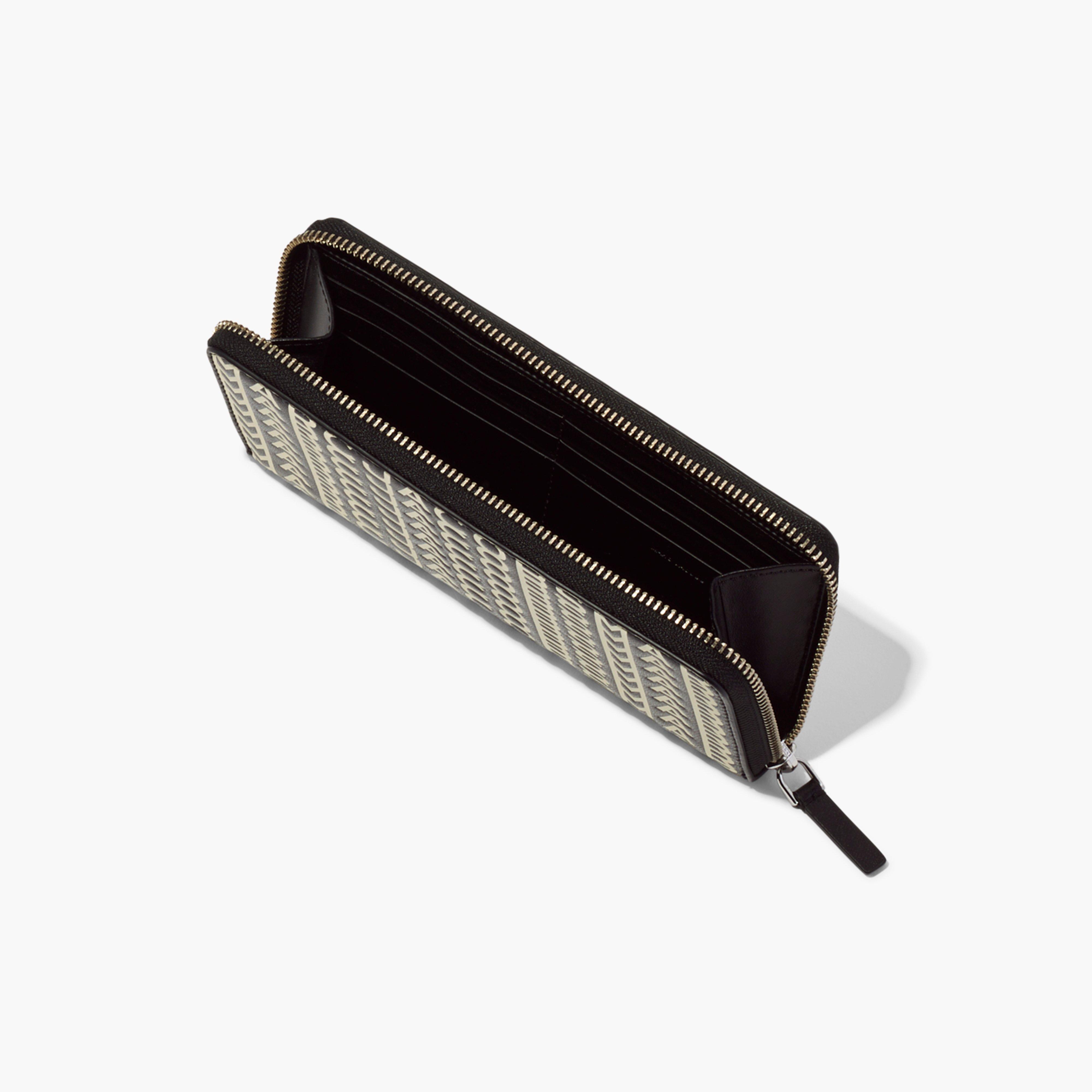 The Monogram Leather Continental Wristlet Wallet(The Monogram Collection)