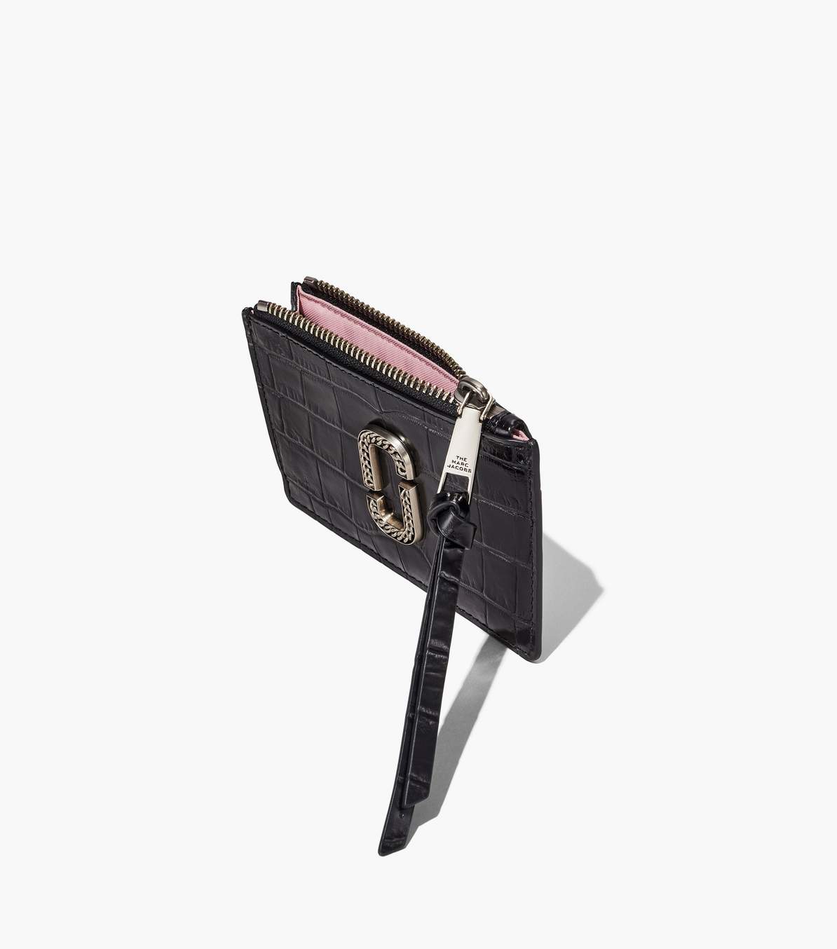 The Croc-Embossed Top Zip Multi Wallet