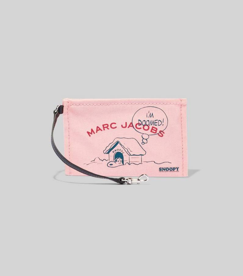 Marc Jacobs Peanuts The Snoopy Cotton Canvas Mini Tote Bag Pink New