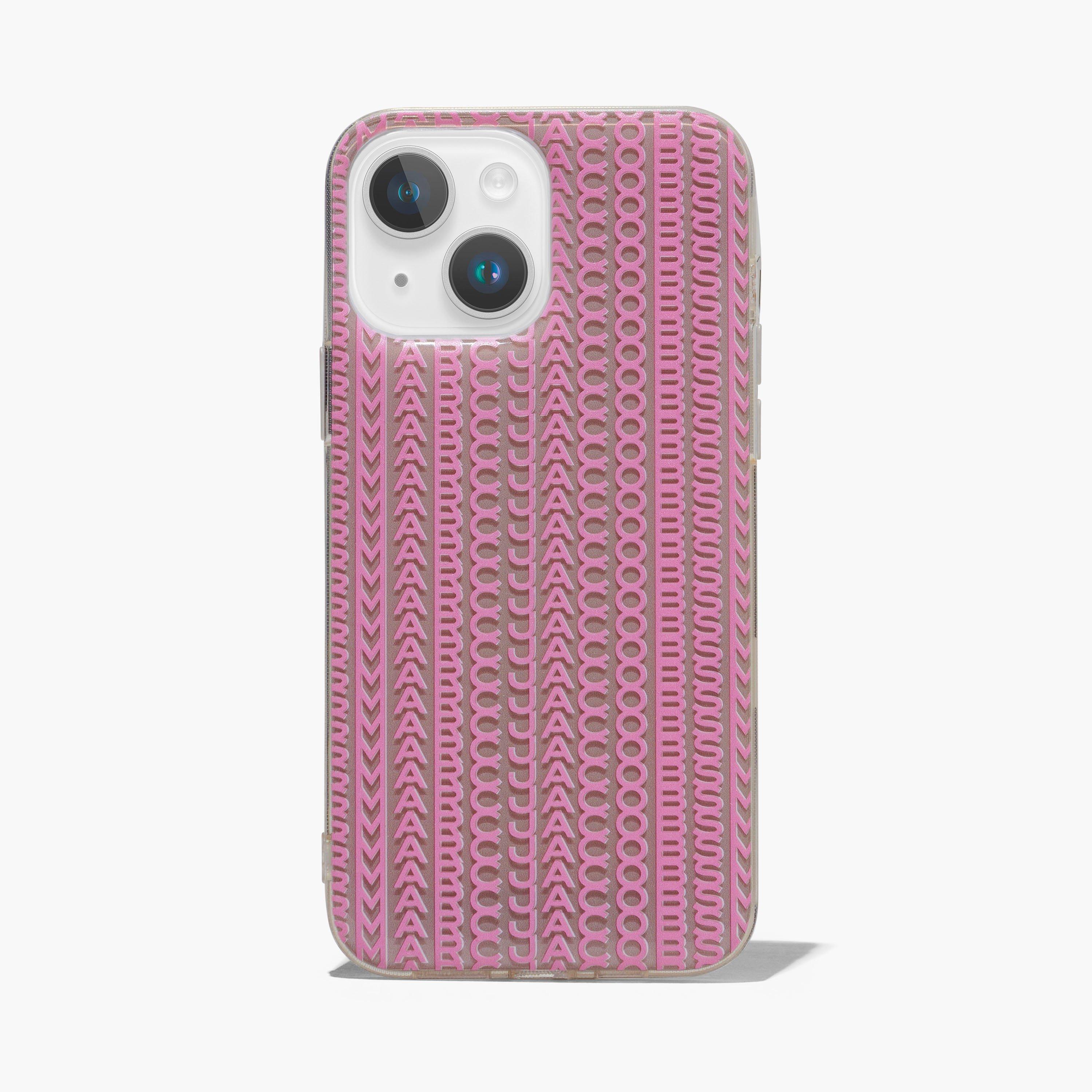 The Monogram iPhone Case 14 Plus - TAUPE/PINK