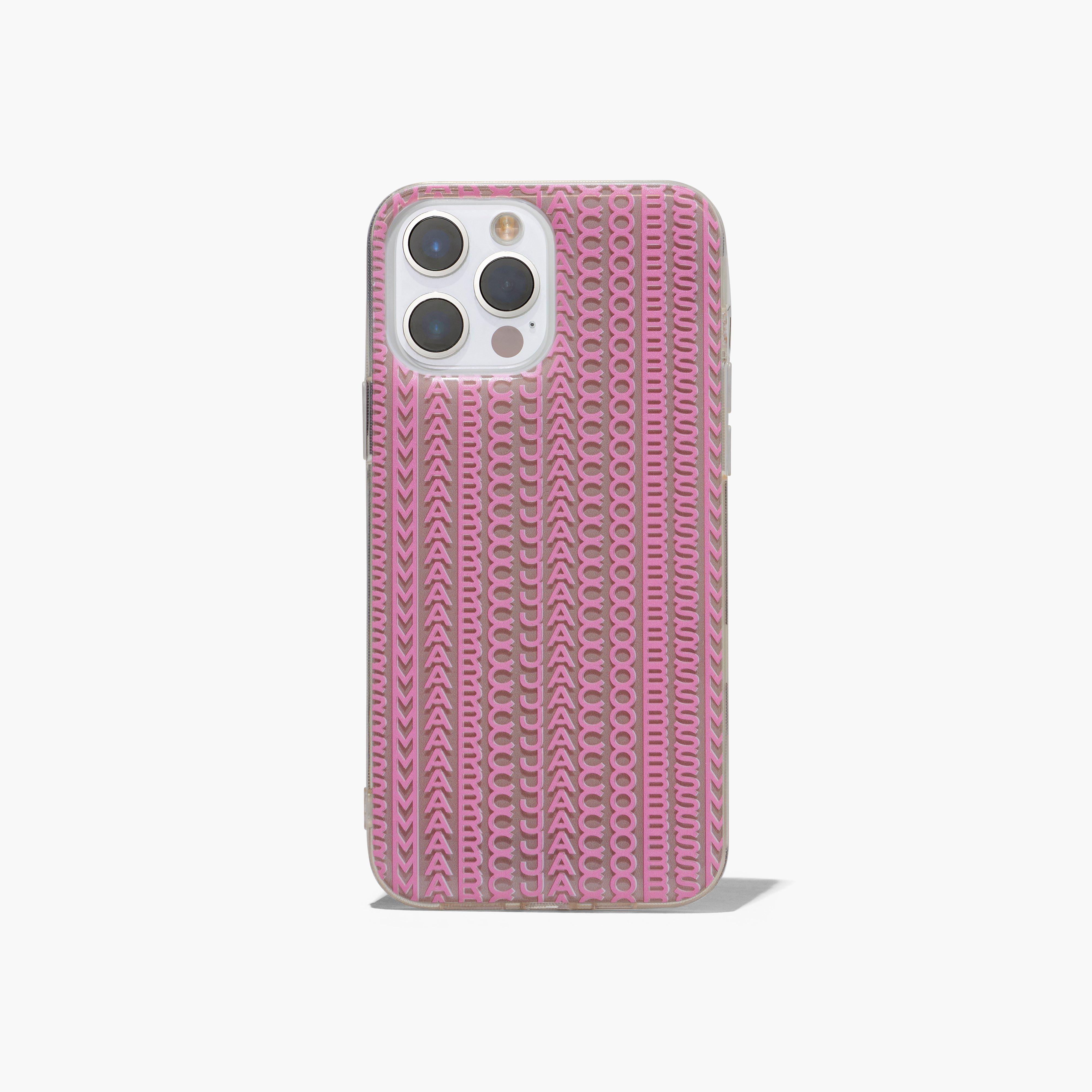 The Monogram iPhone Case 14 Pro - TAUPE/PINK