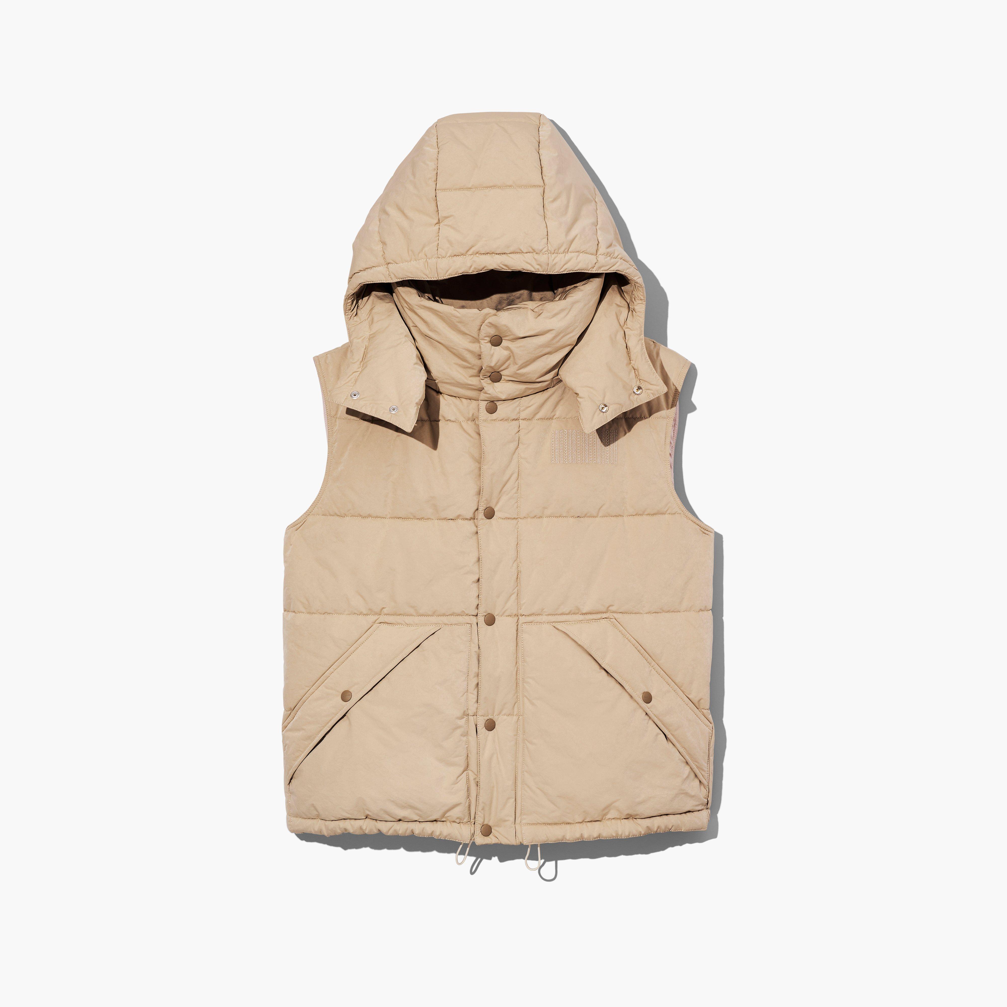 The Oversized Puffer Vest - BEIGE
