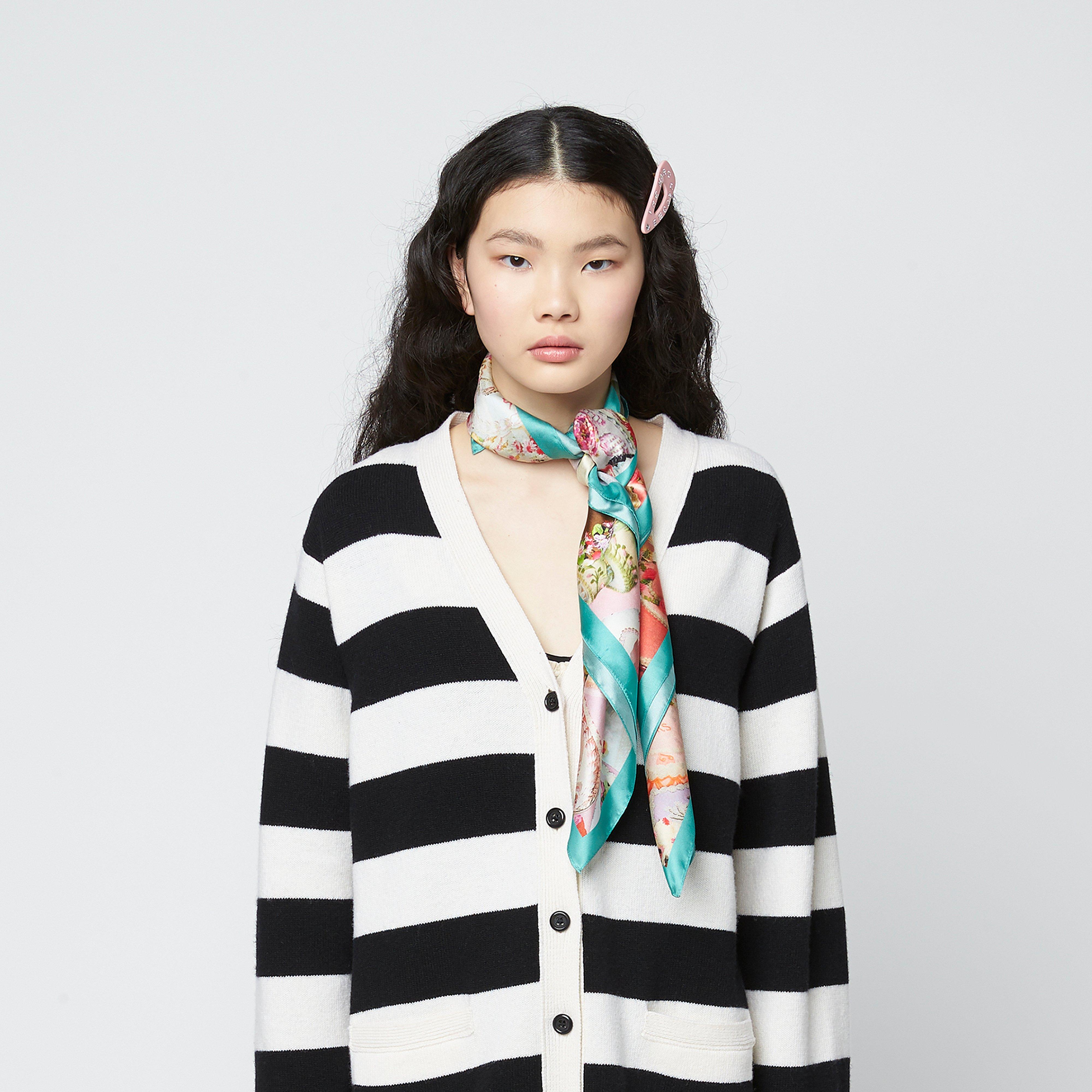 The Cake Collage Silk Square Scarf--Alternate view