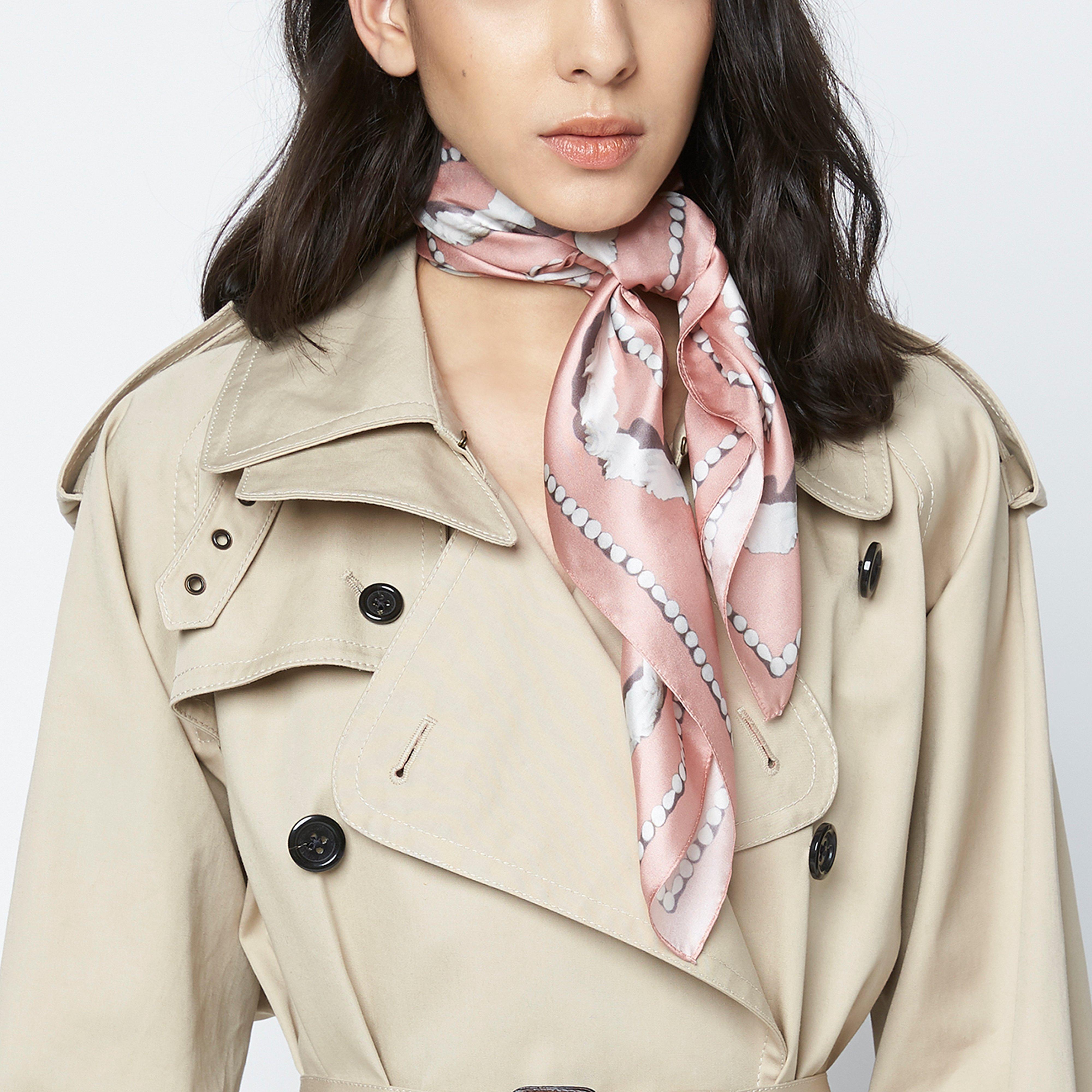 The Icing Silk Square Scarf--Alternate view