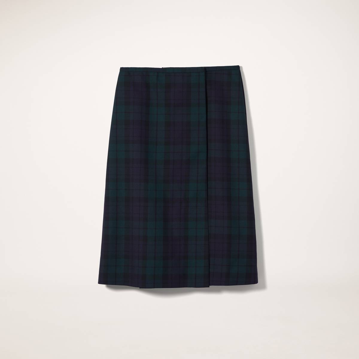 Image of MARC JACOBS Women's Tartan Wrap Skirt in Navy Multi, Size