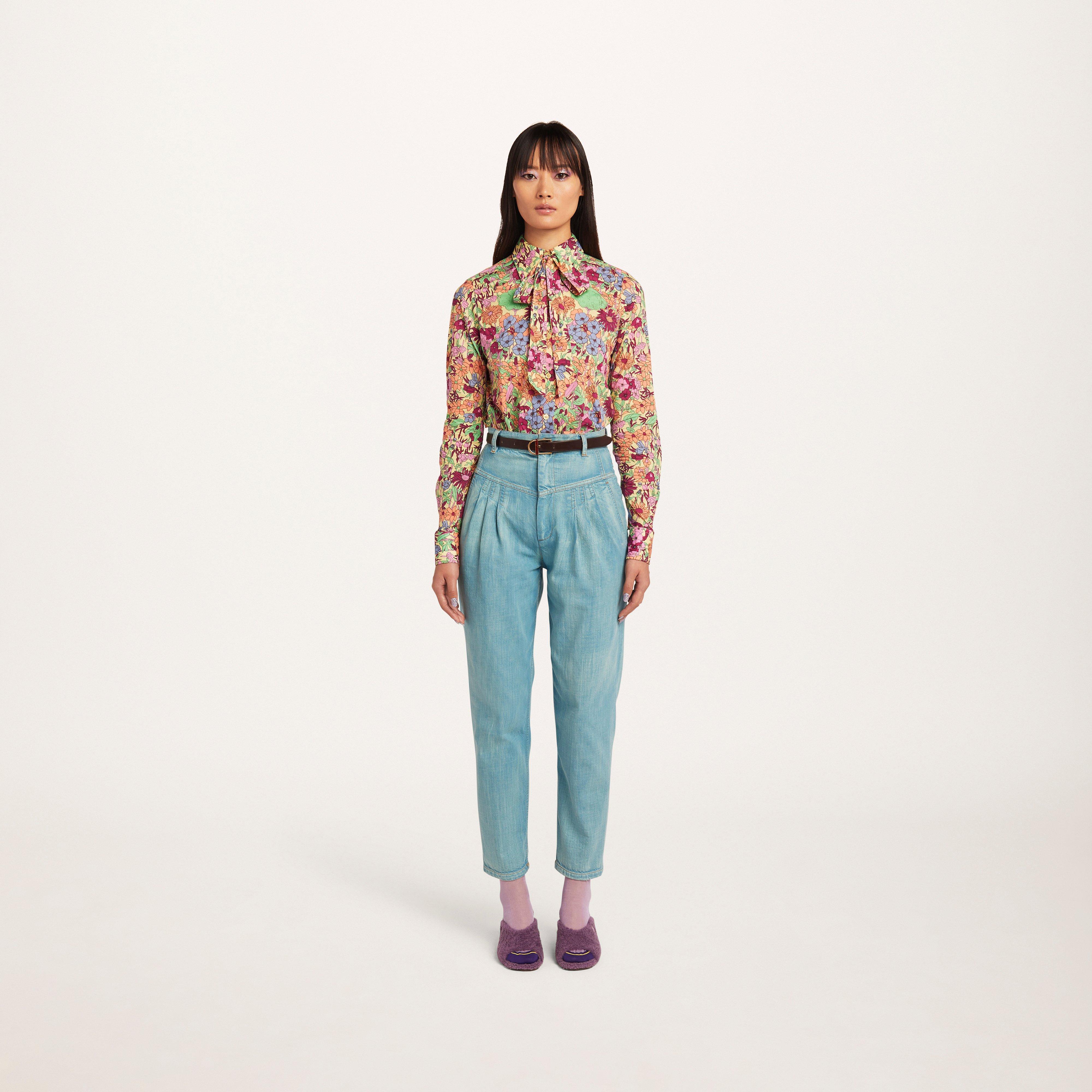 Pleated Jean With Yoke--Alternate view