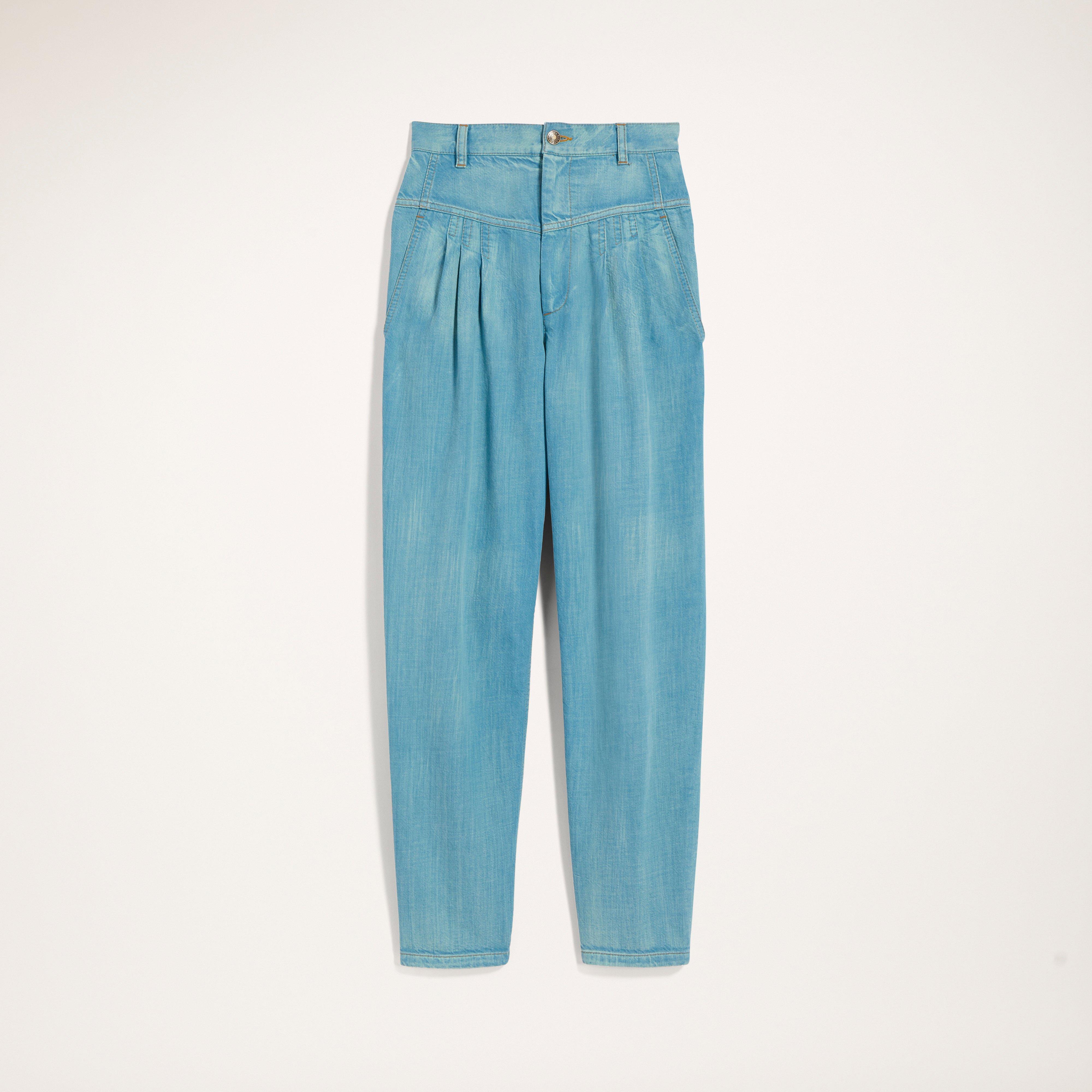 Pleated Jean With Yoke
