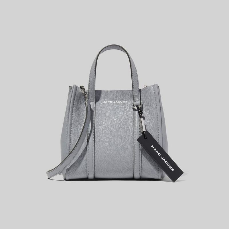 Marc Jacobs The Mini Tag Tote In Rock Grey