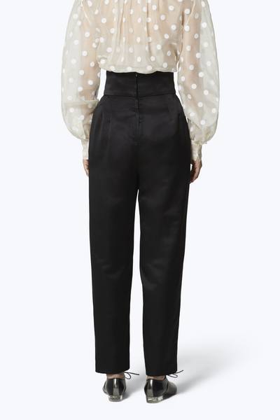 High-Waist Silk Satin Pants-Alternate view