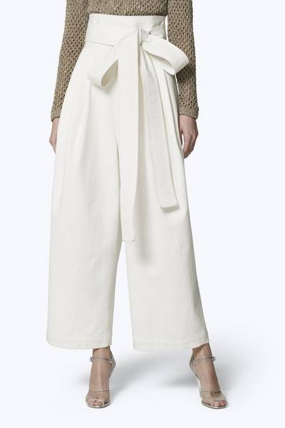 Belted Denim Trouser